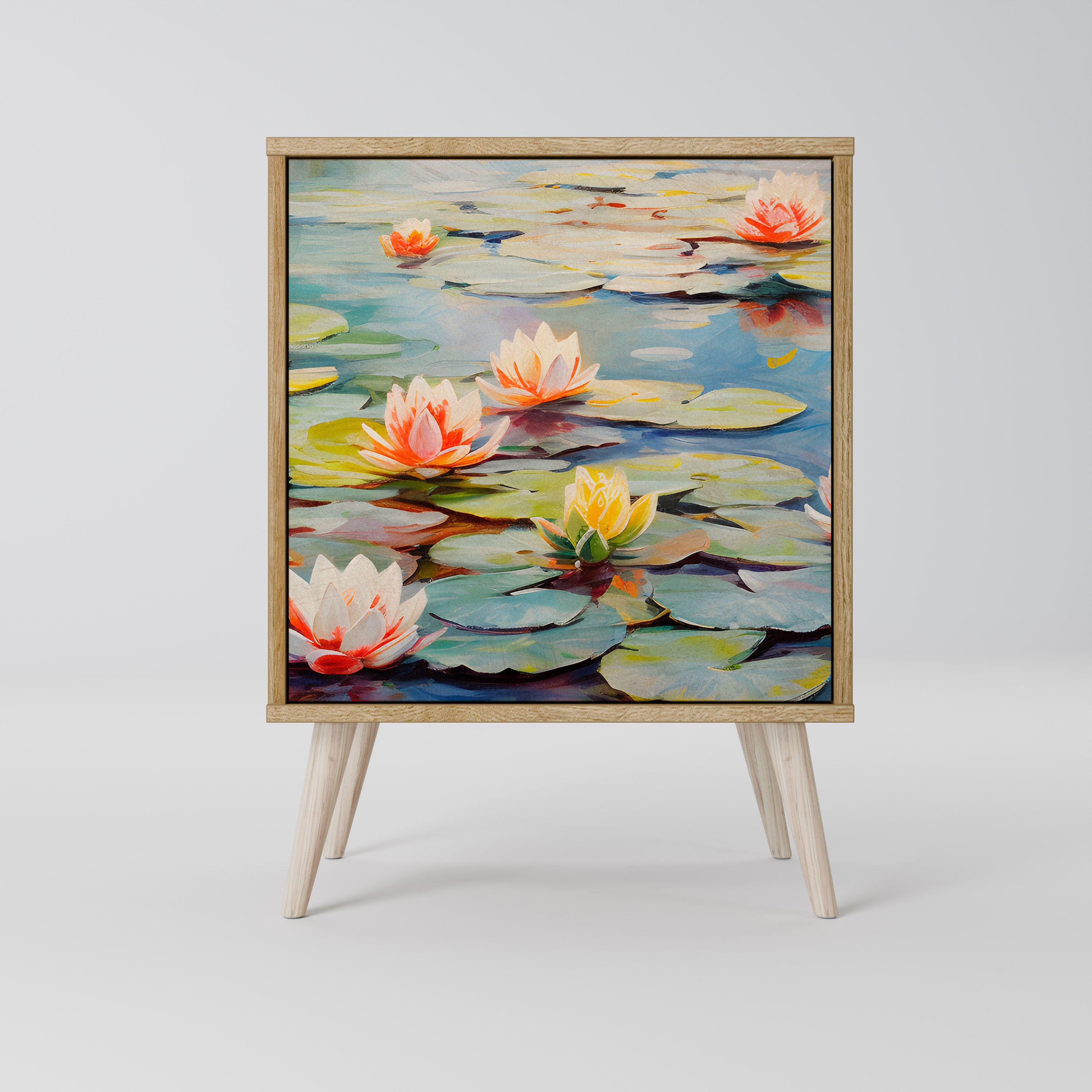 BLOOMING WATERS Sideboard mit 1 Tür in Eiche-Optik