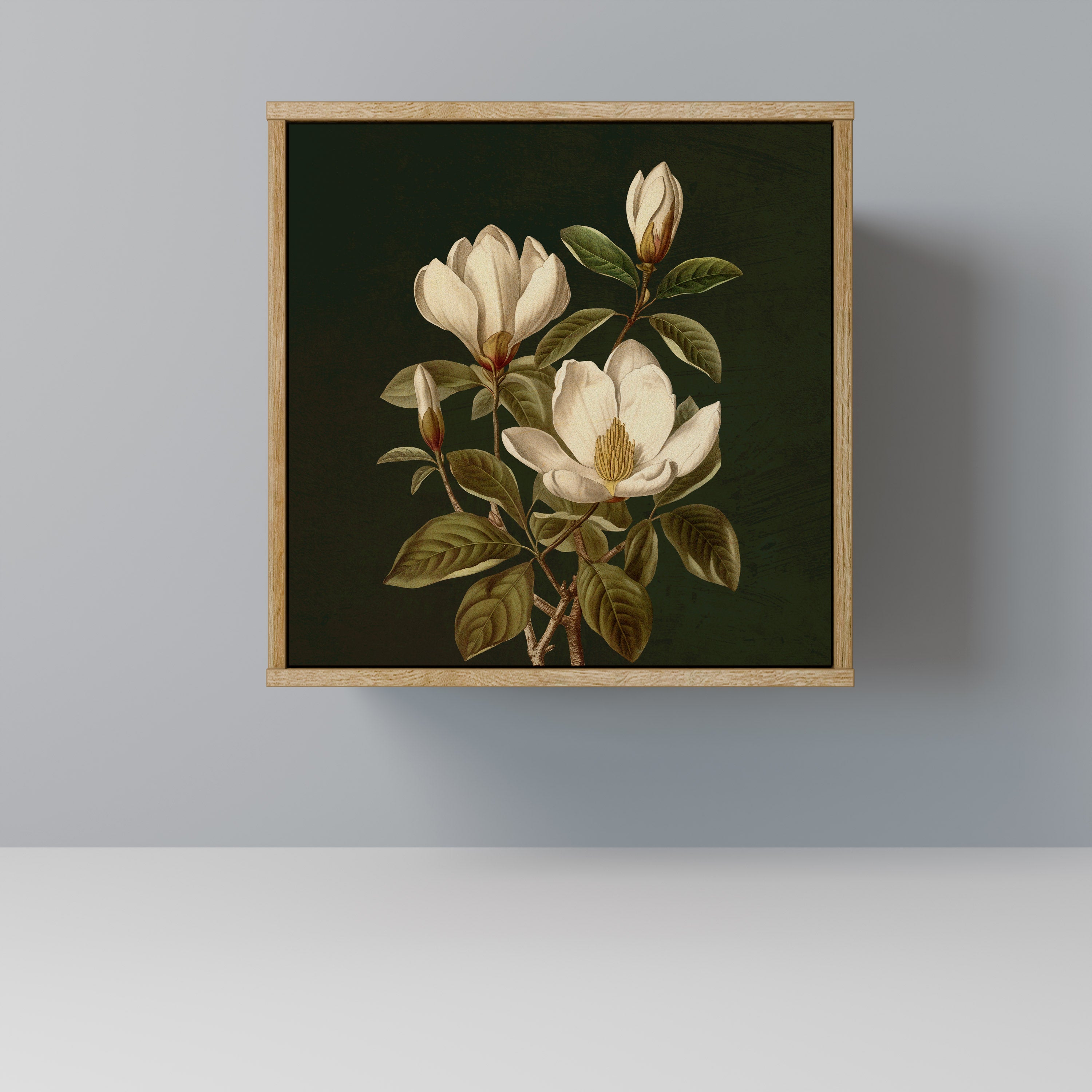 FLORAL NOIR Sideboard mit 1 Tür in Eiche-Optik