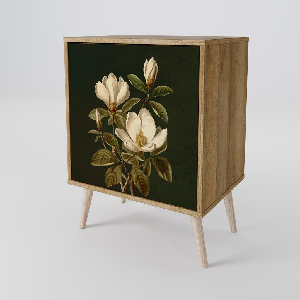 FLORAL NOIR Sideboard mit 1 Tür in Eiche-Optik