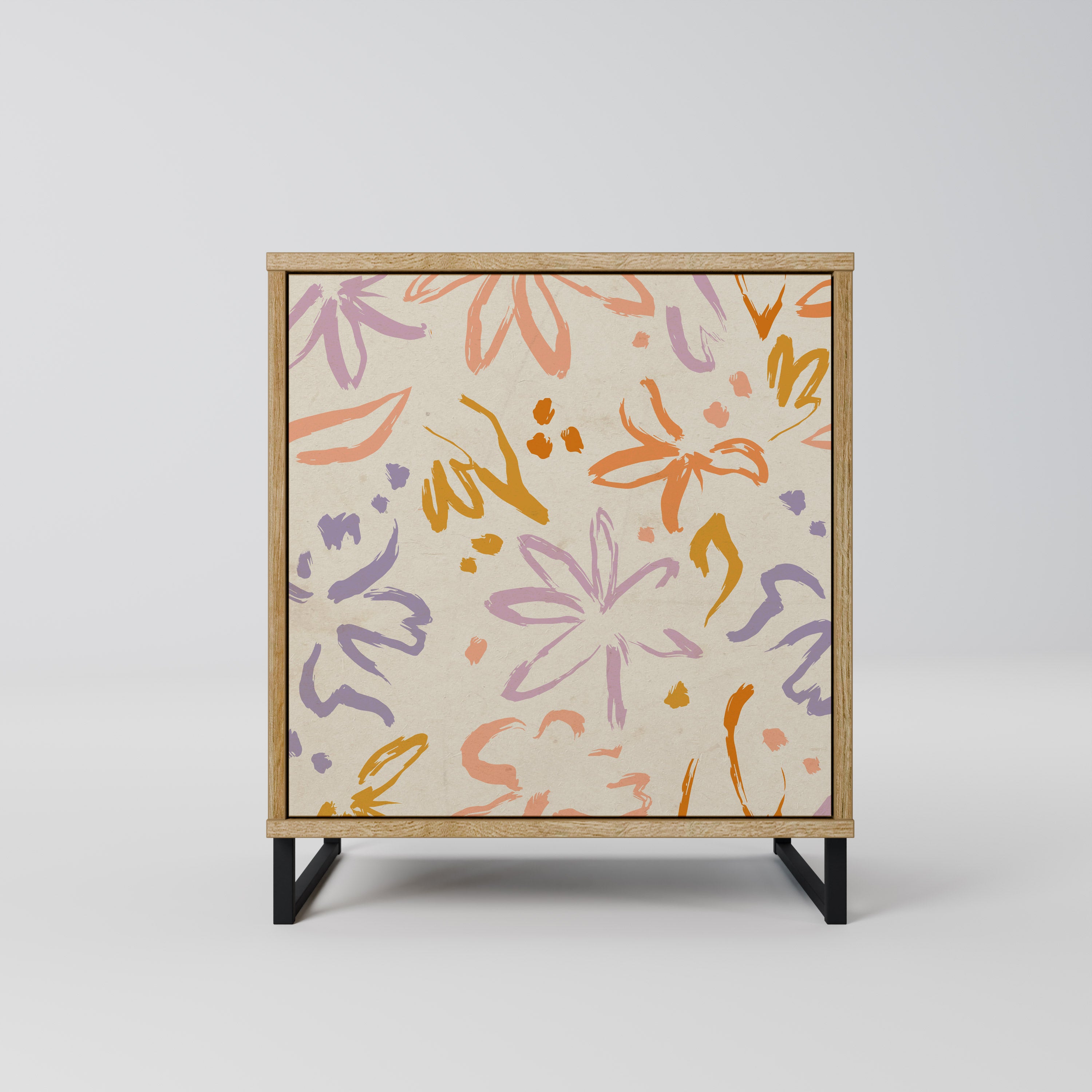 SPRING WHIMSY Sideboard mit 1 Tür in Eiche-Optik
