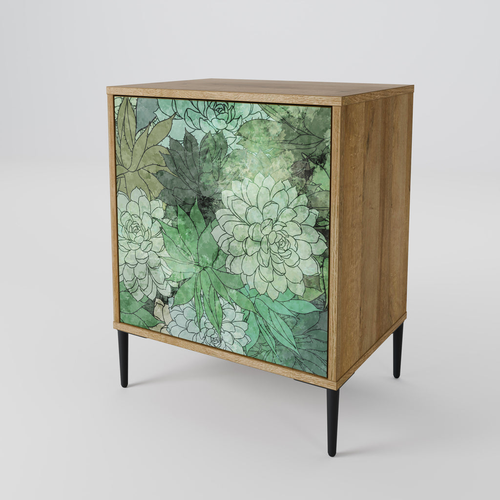 SUCCULENT CLUSTER Sideboard mit 1 Tür in Eiche-Optik