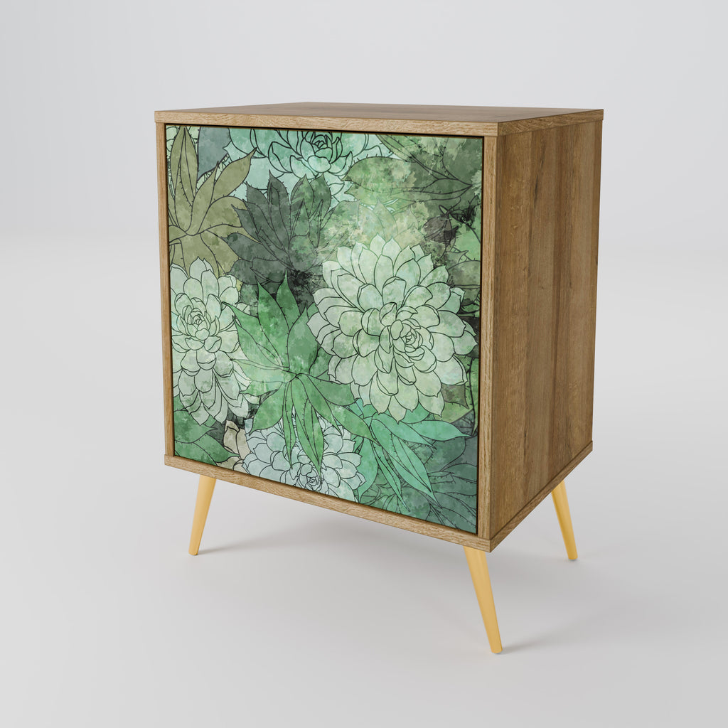 SUCCULENT CLUSTER Sideboard mit 1 Tür in Eiche-Optik
