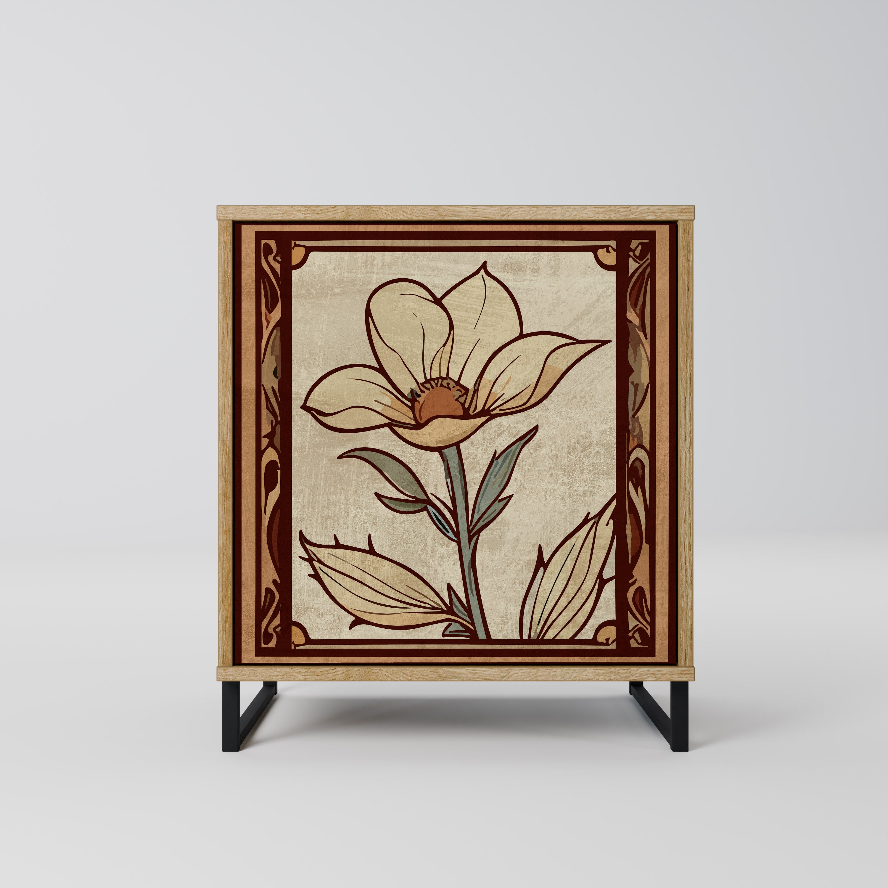 TIMELESS FLORA Sideboard mit 1 Tür in Eiche-Optik