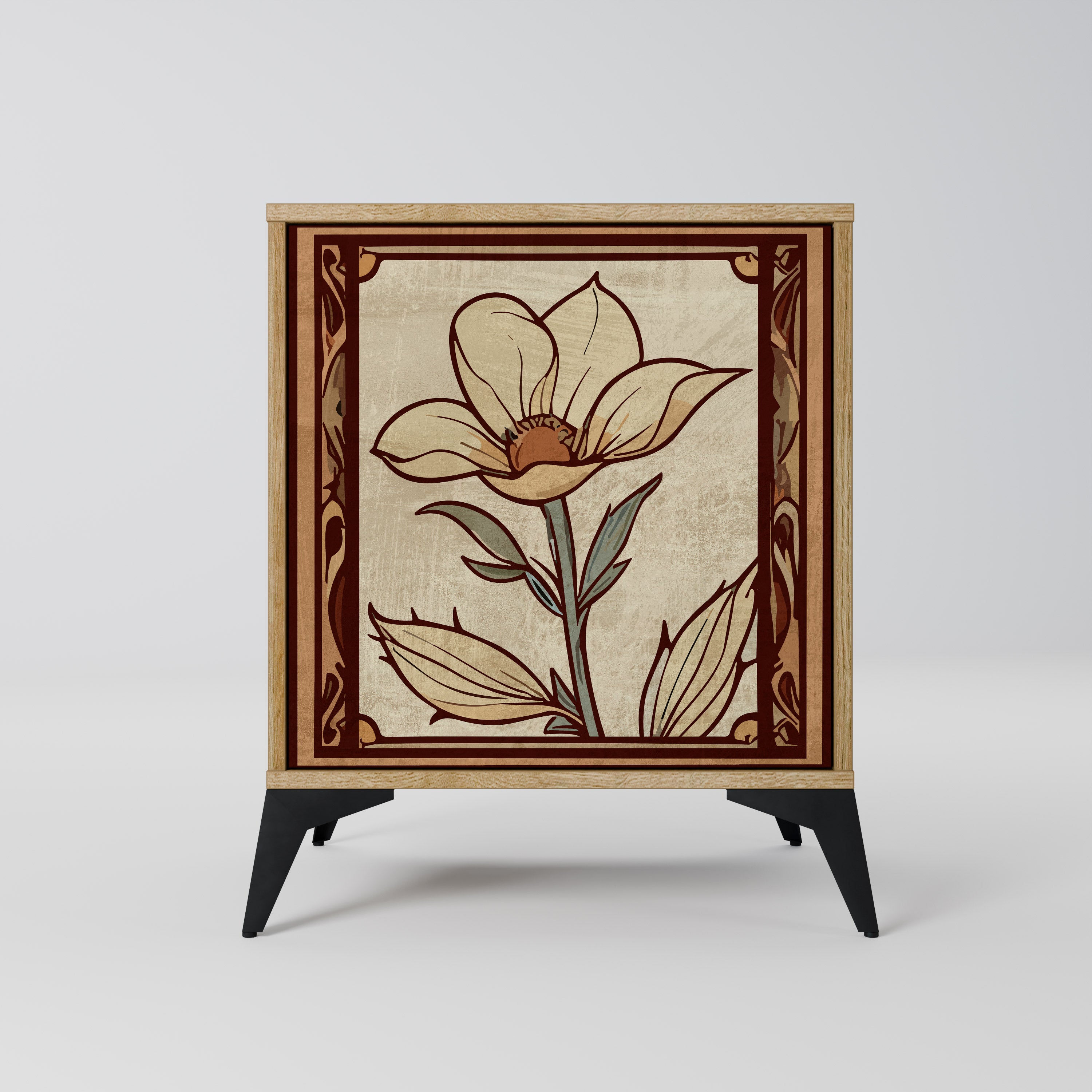 TIMELESS FLORA Sideboard mit 1 Tür in Eiche-Optik