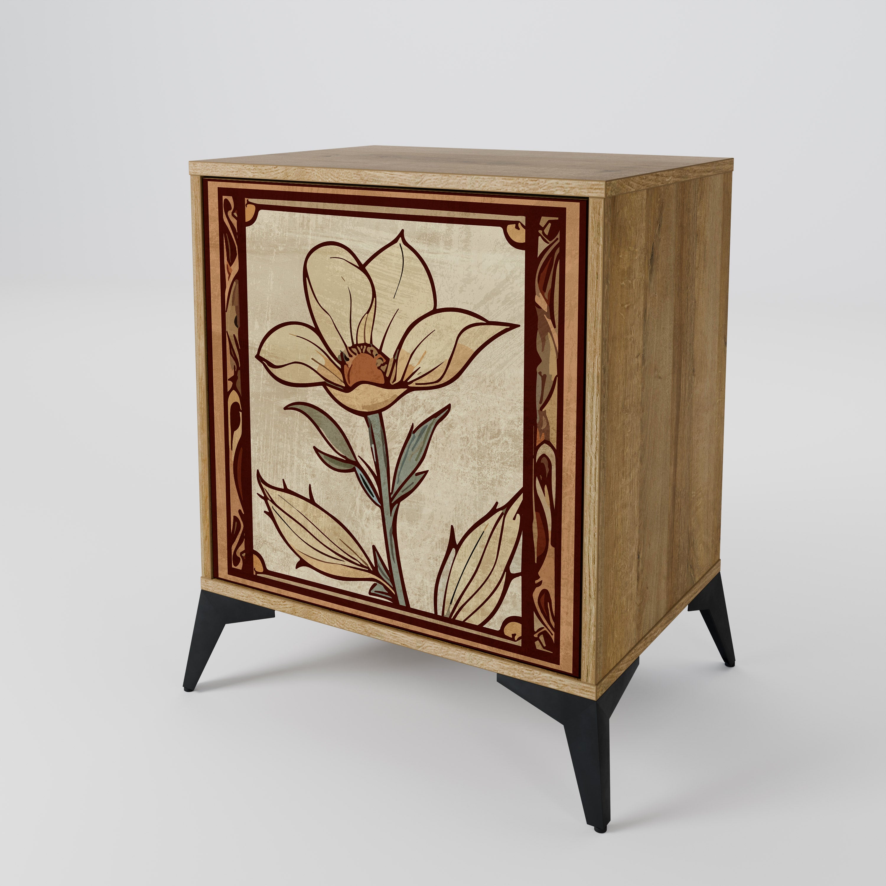 TIMELESS FLORA Sideboard mit 1 Tür in Eiche-Optik