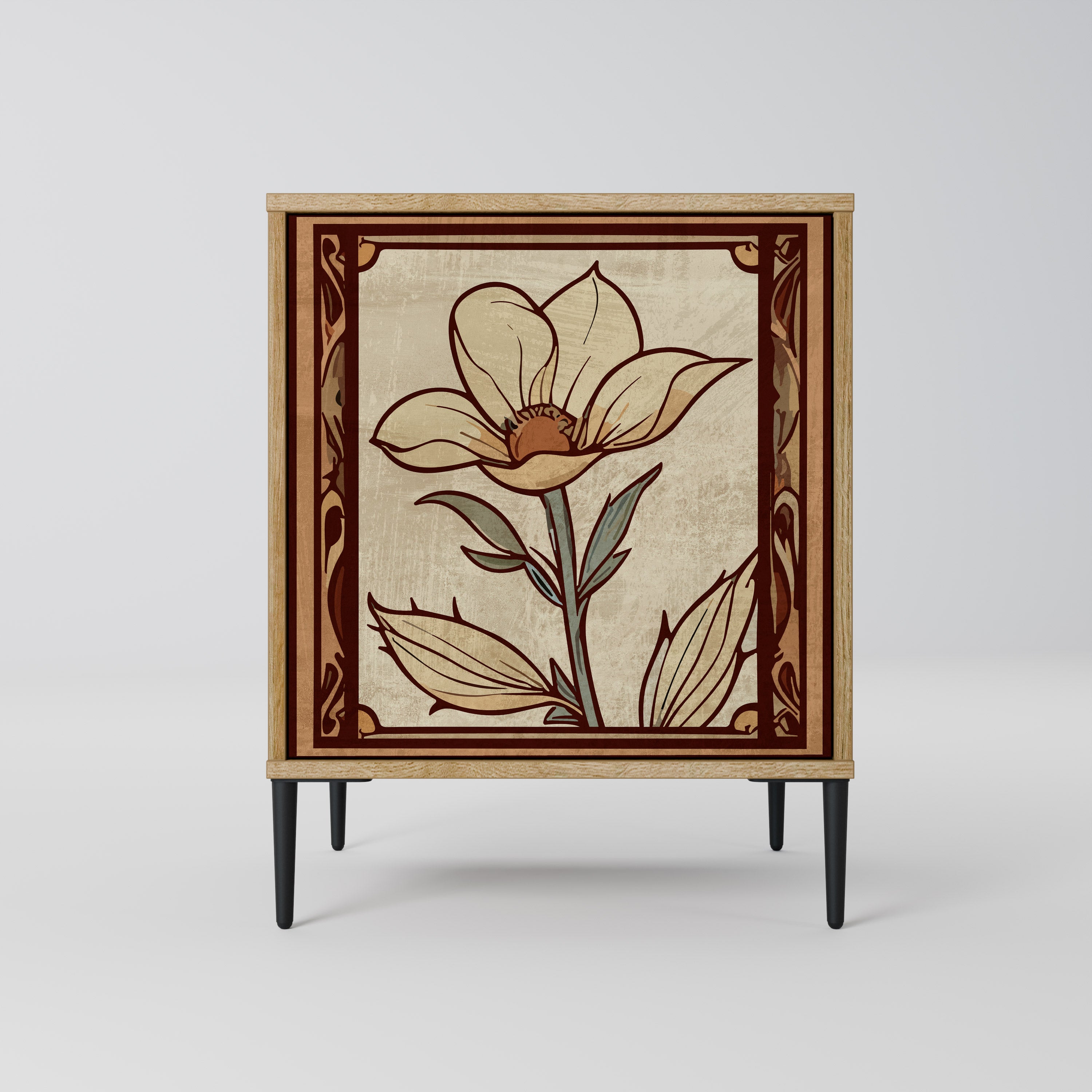 TIMELESS FLORA Sideboard mit 1 Tür in Eiche-Optik