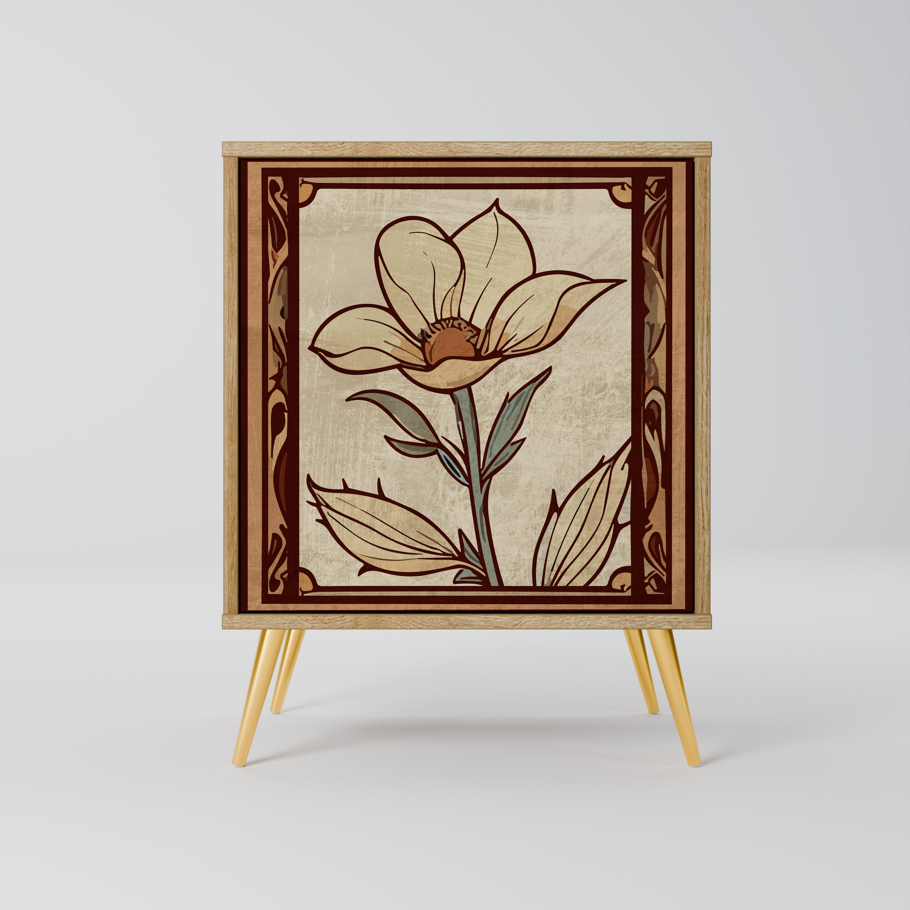 TIMELESS FLORA Sideboard mit 1 Tür in Eiche-Optik