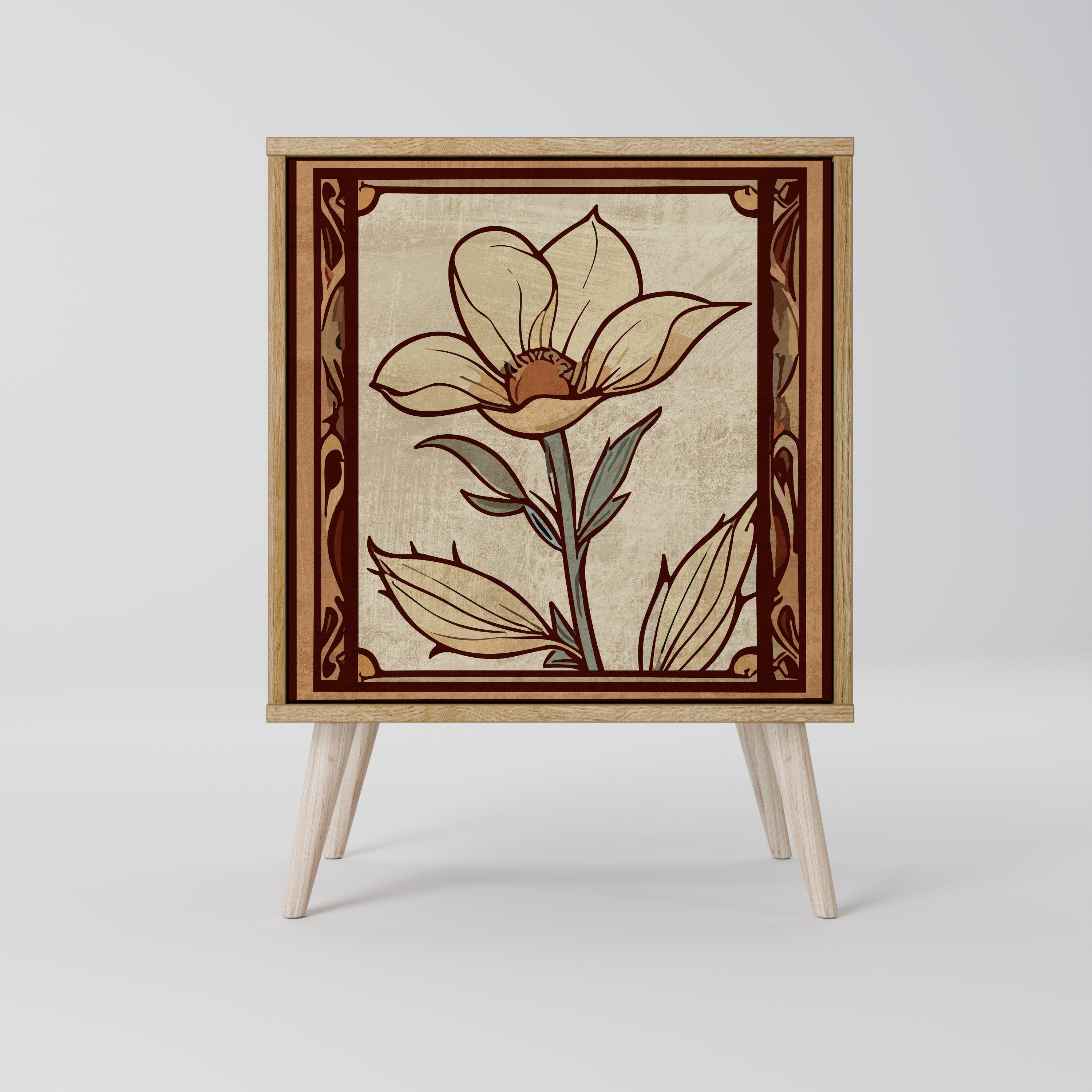 TIMELESS FLORA Sideboard mit 1 Tür in Eiche-Optik