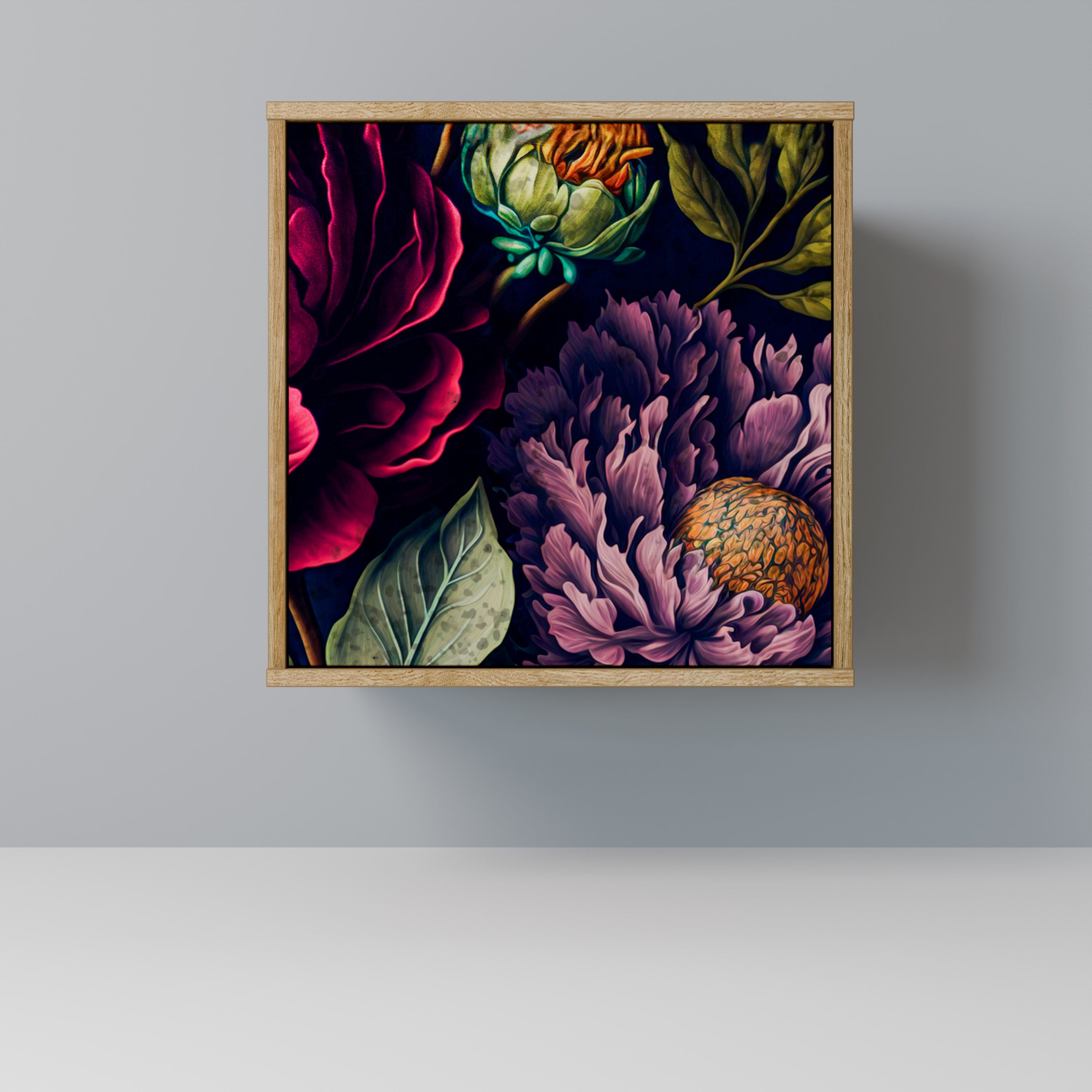 BLOOMING ELEGANCE Sideboard mit 1 Tür in Eiche-Optik