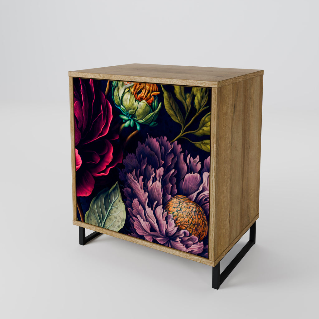 BLOOMING ELEGANCE Sideboard mit 1 Tür in Eiche-Optik