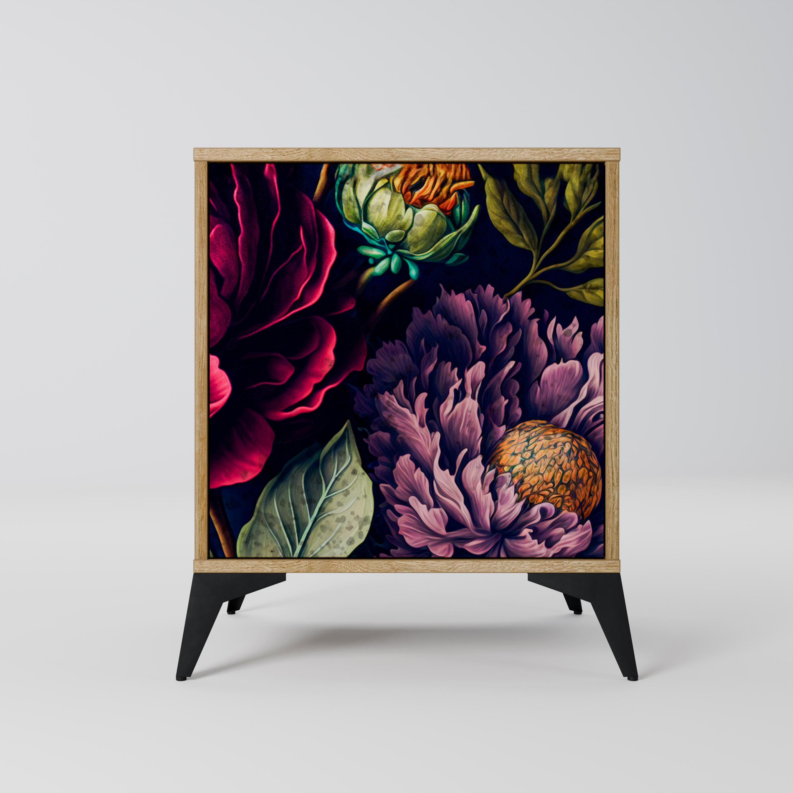 BLOOMING ELEGANCE Sideboard mit 1 Tür in Eiche-Optik