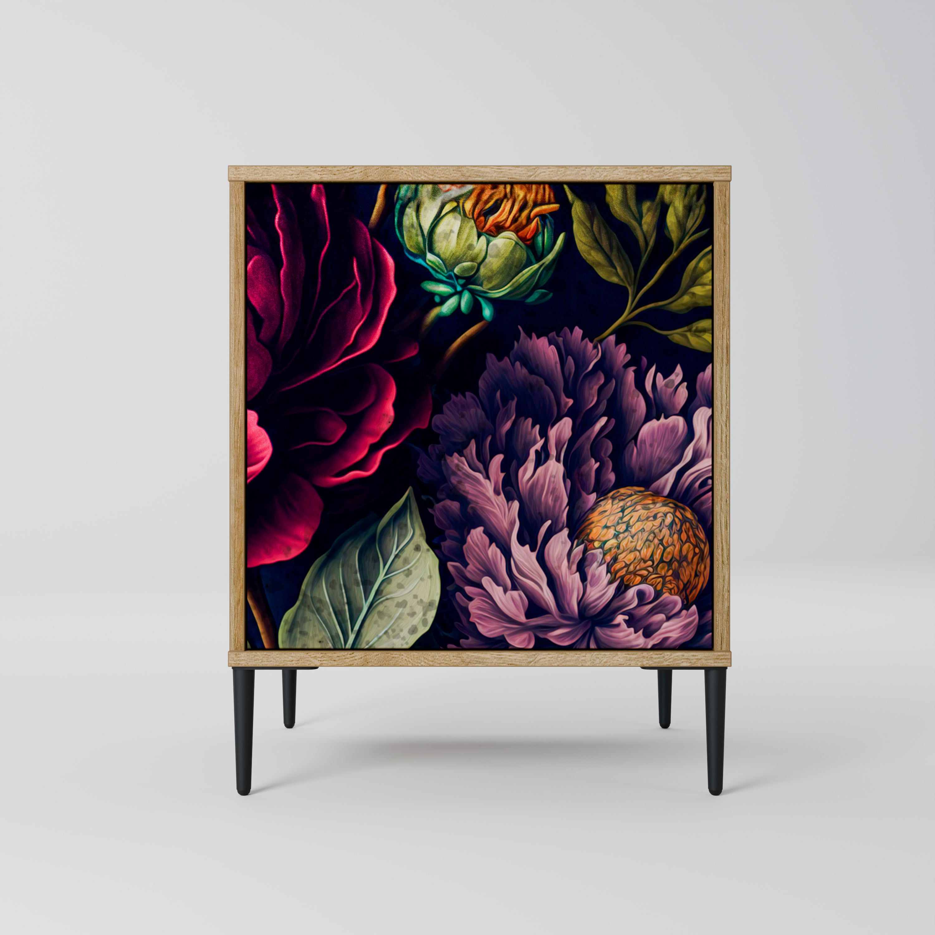 BLOOMING ELEGANCE Sideboard mit 1 Tür in Eiche-Optik