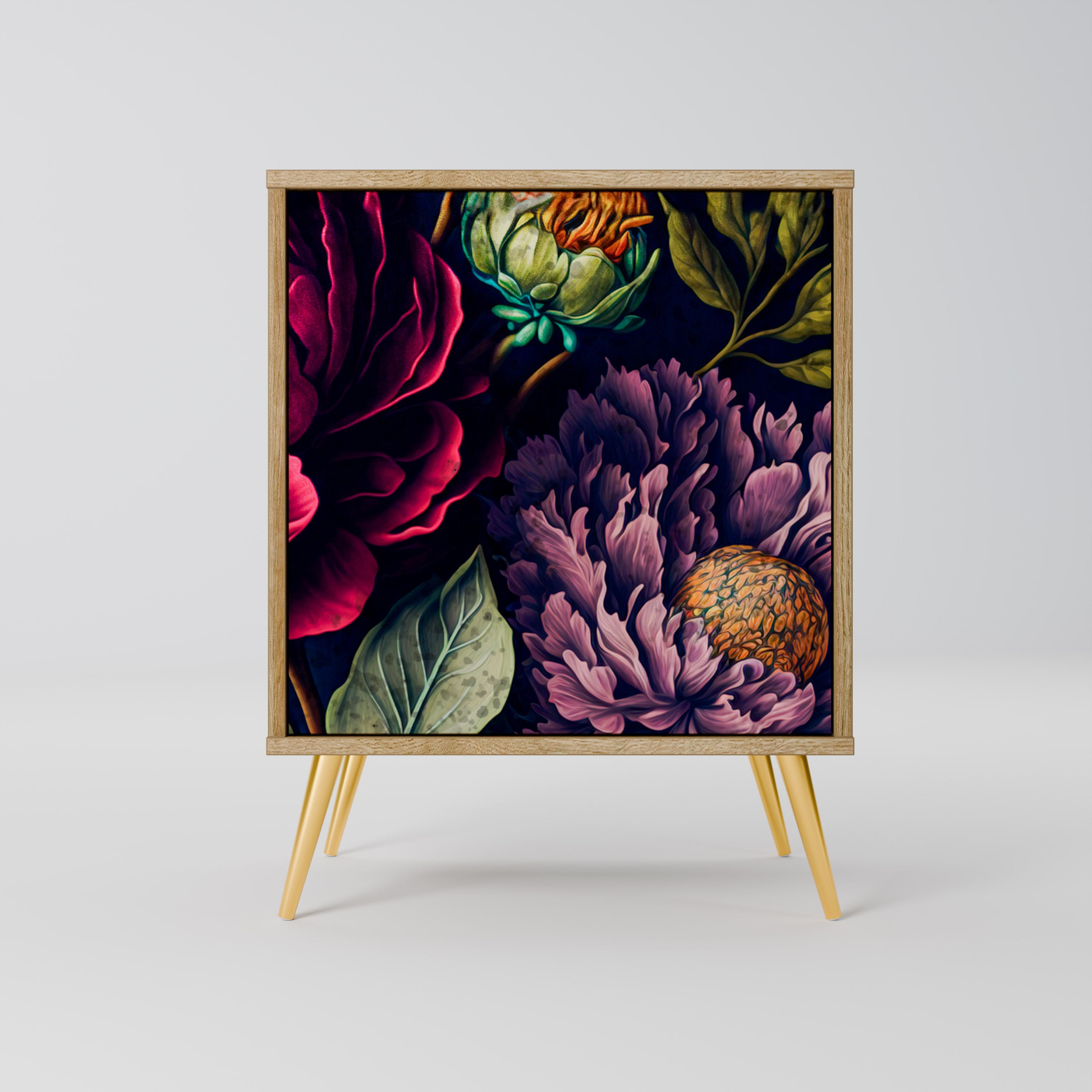 BLOOMING ELEGANCE Sideboard mit 1 Tür in Eiche-Optik