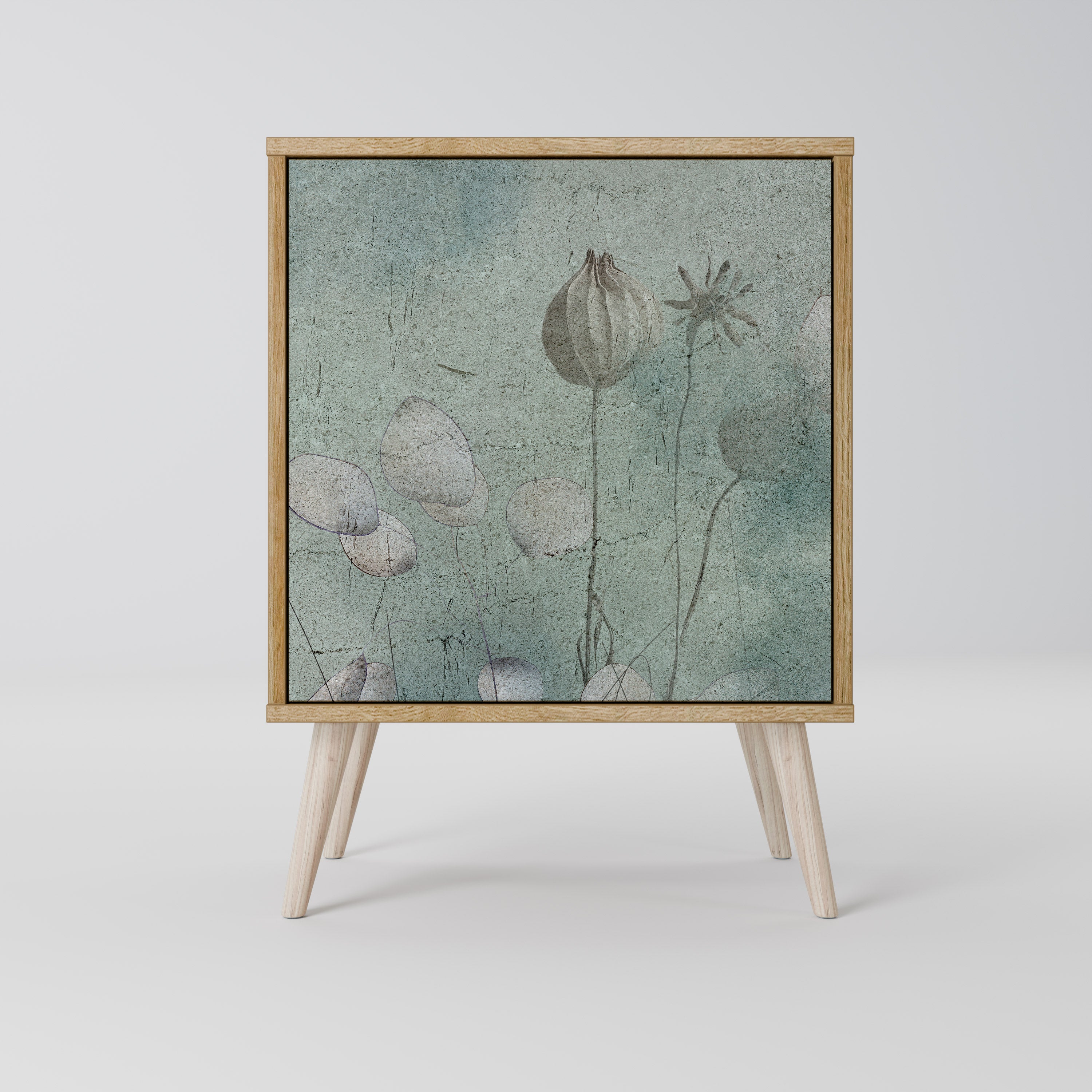 NIGHT LADY Sideboard mit 1 Tür in Eiche-Optik