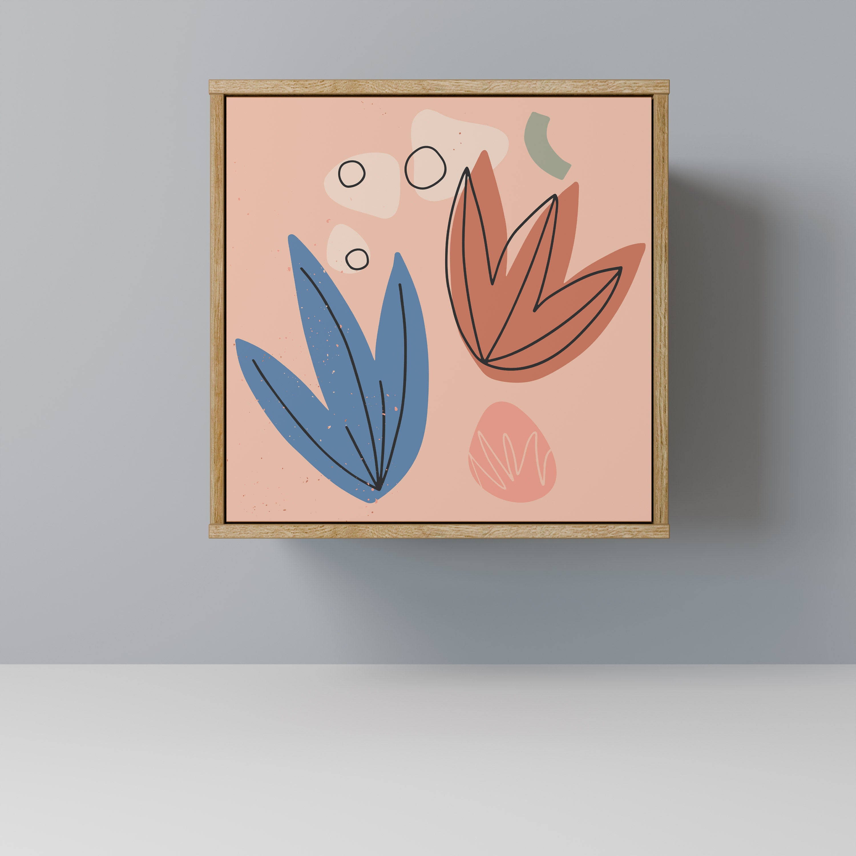 PASTEL DESTINY Sideboard mit 1 Tür in Eiche-Optik