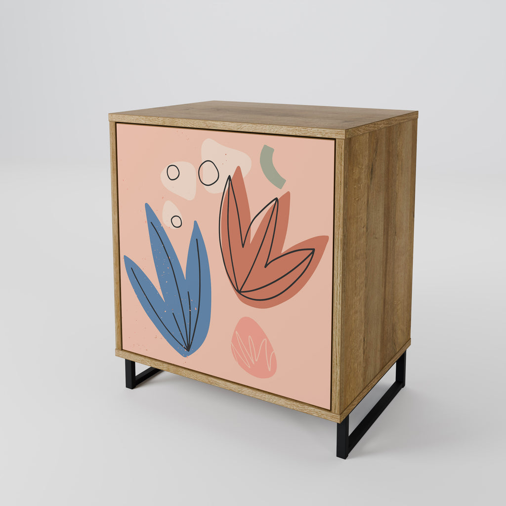 PASTEL DESTINY Sideboard mit 1 Tür in Eiche-Optik