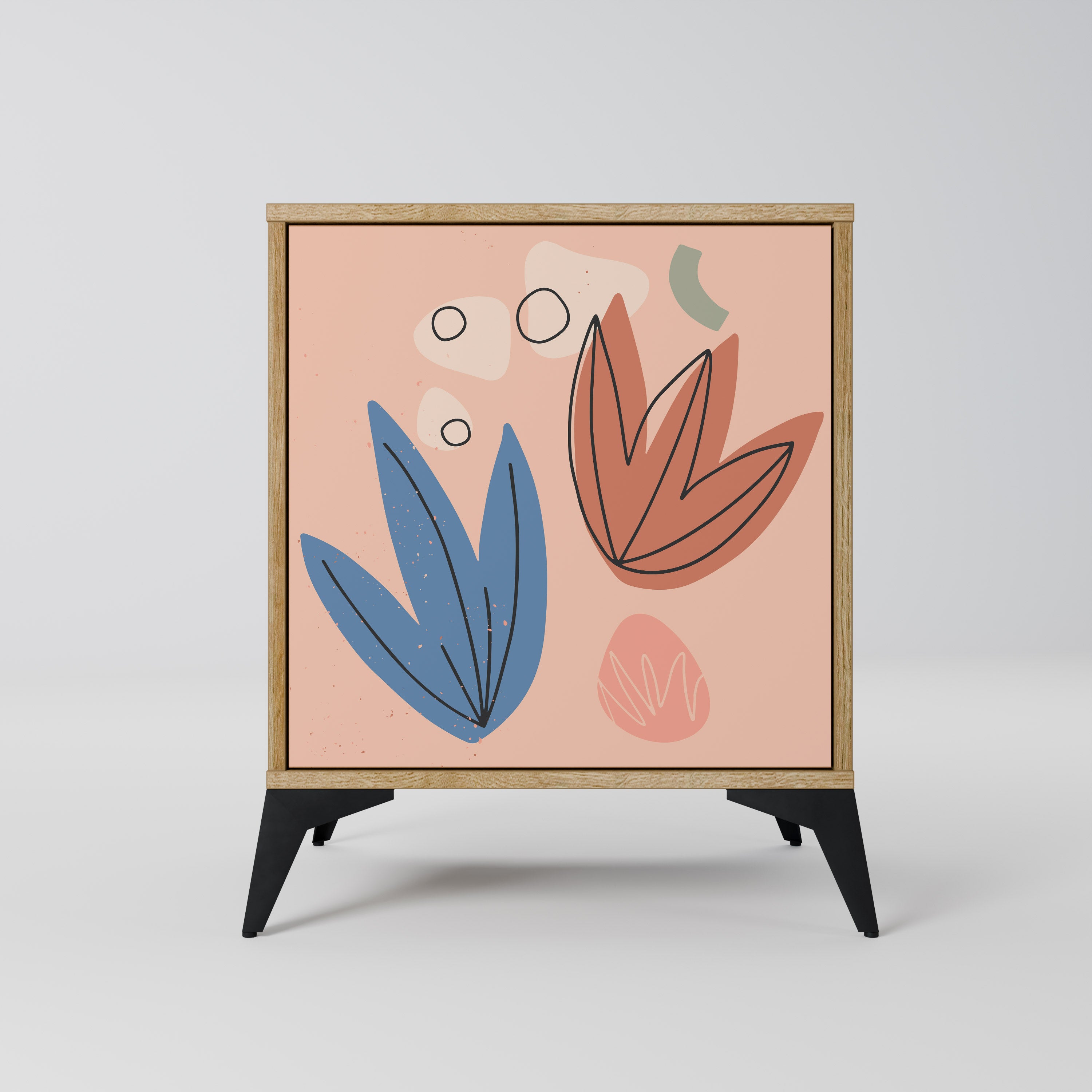 PASTEL DESTINY Sideboard mit 1 Tür in Eiche-Optik