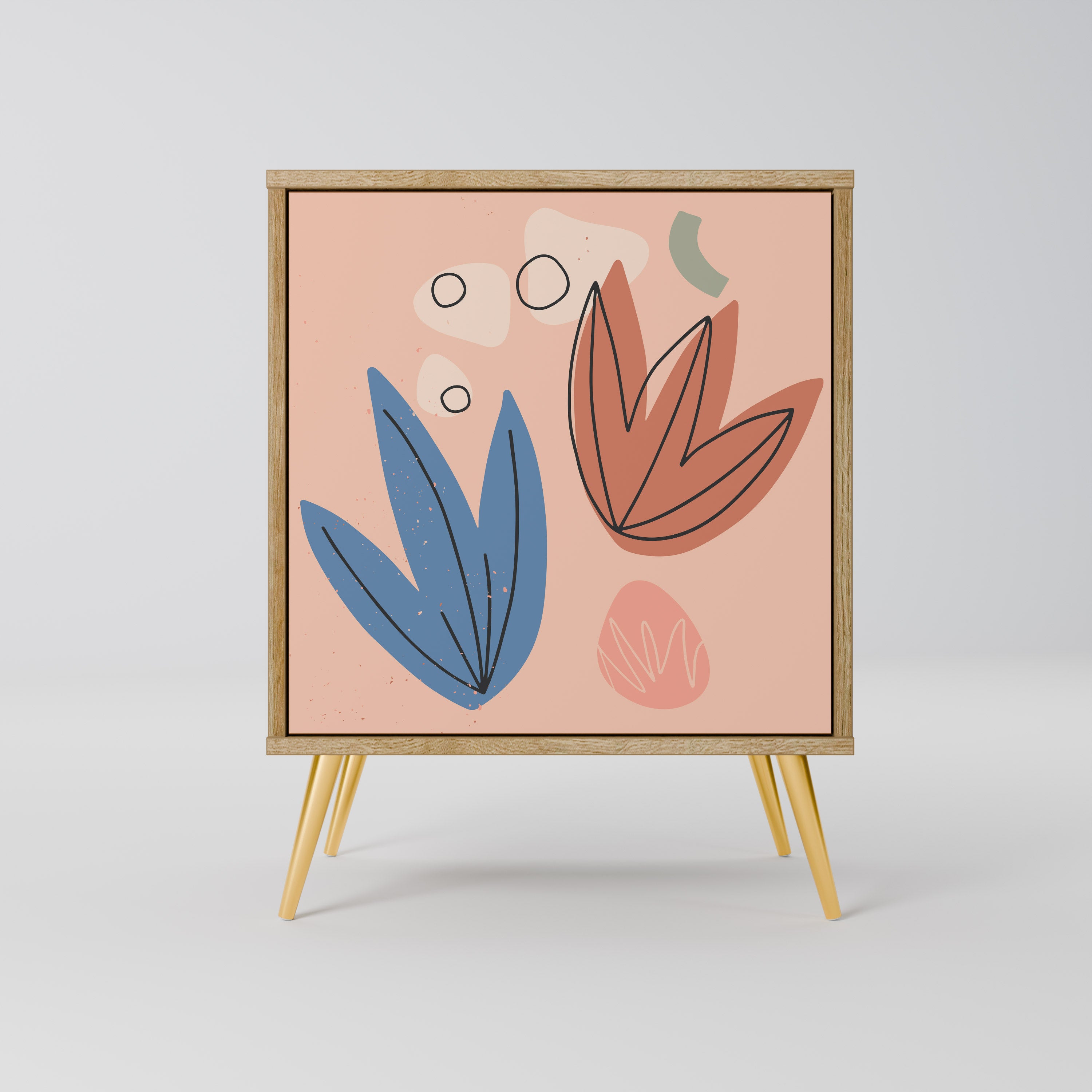 PASTEL DESTINY Sideboard mit 1 Tür in Eiche-Optik