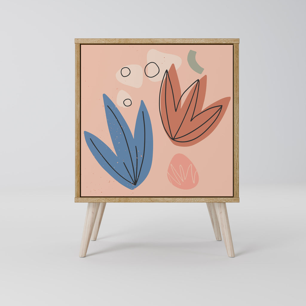 PASTEL DESTINY Sideboard mit 1 Tür in Eiche-Optik