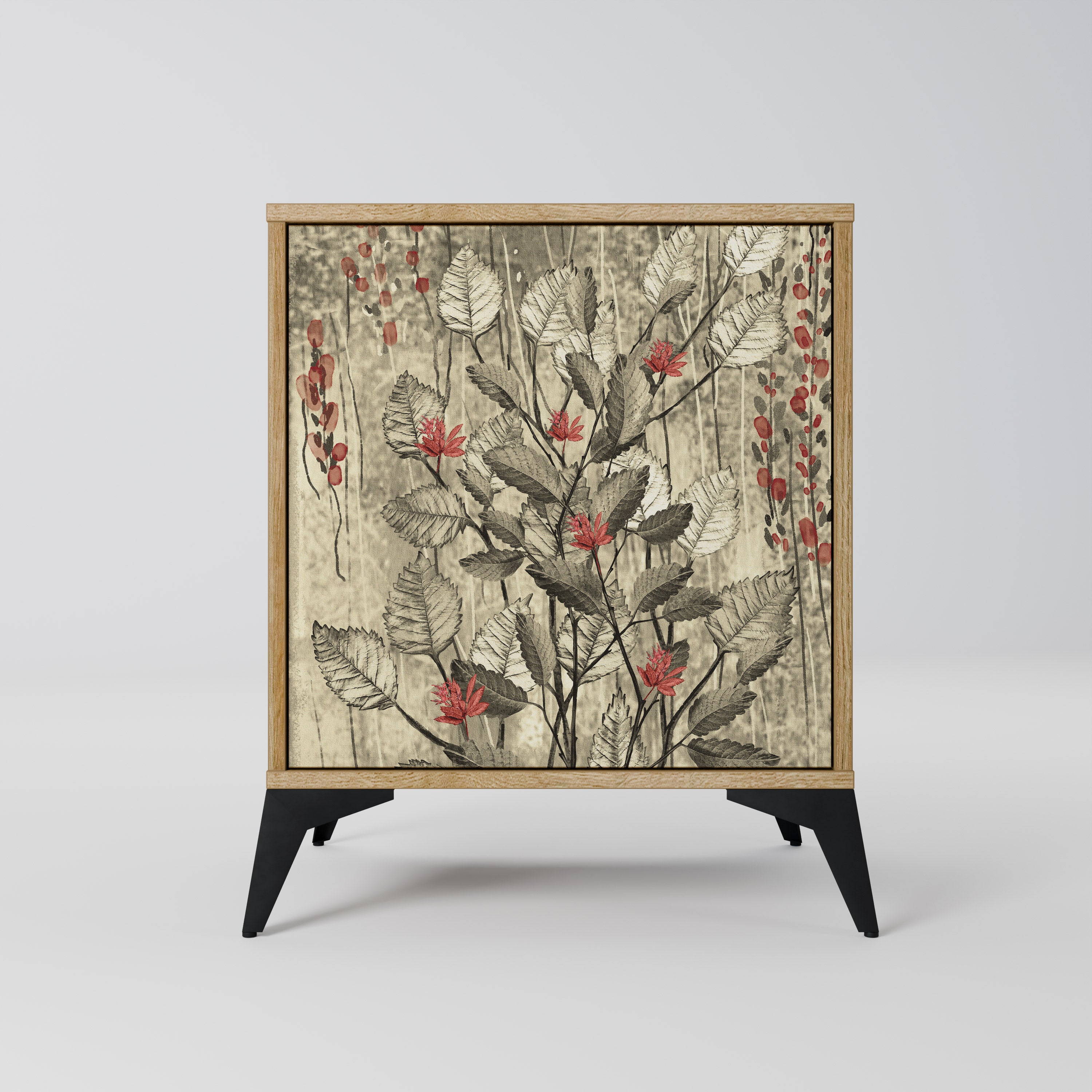 HERBAL GRACE Sideboard mit 1 Tür in Eiche-Optik