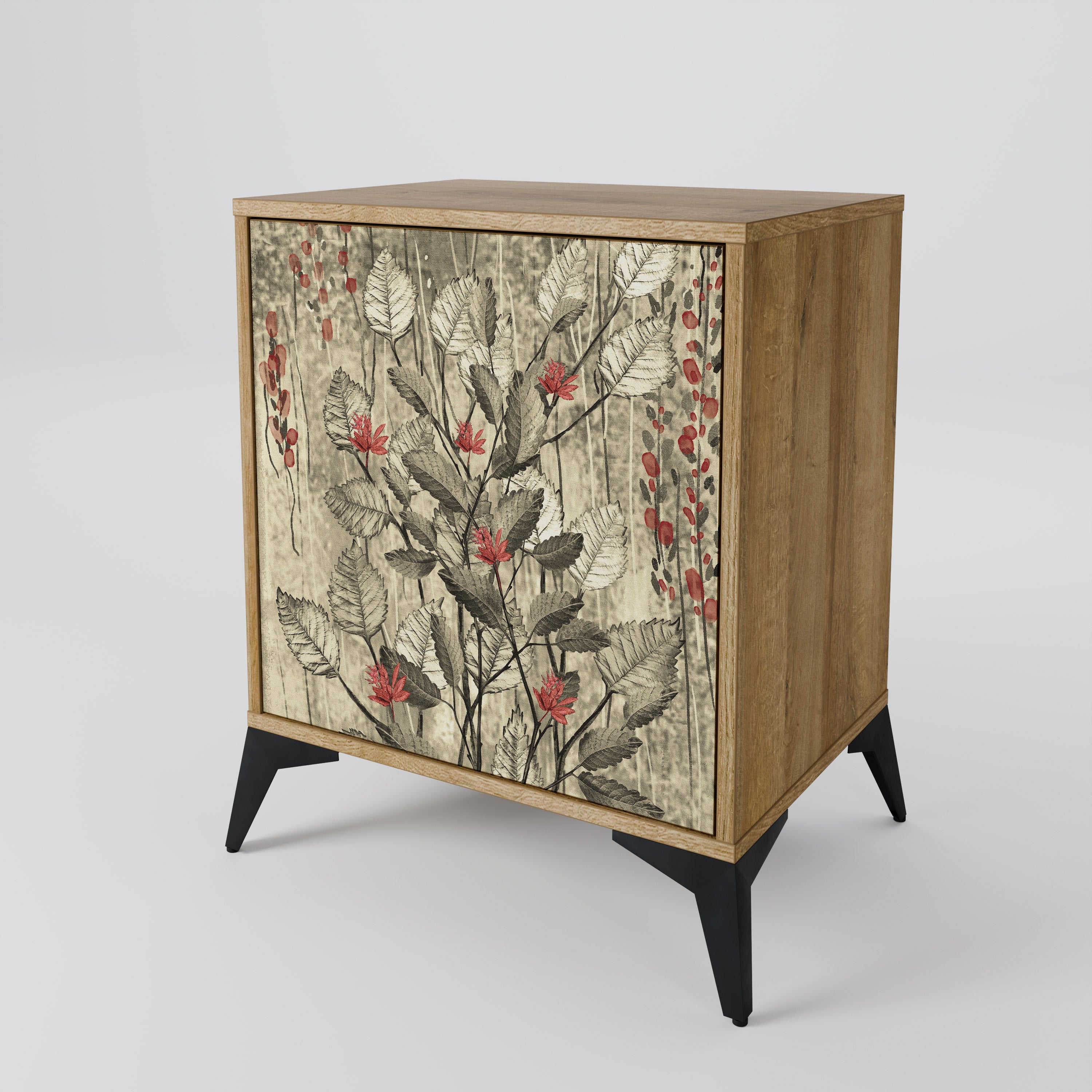 HERBAL GRACE Sideboard mit 1 Tür in Eiche-Optik