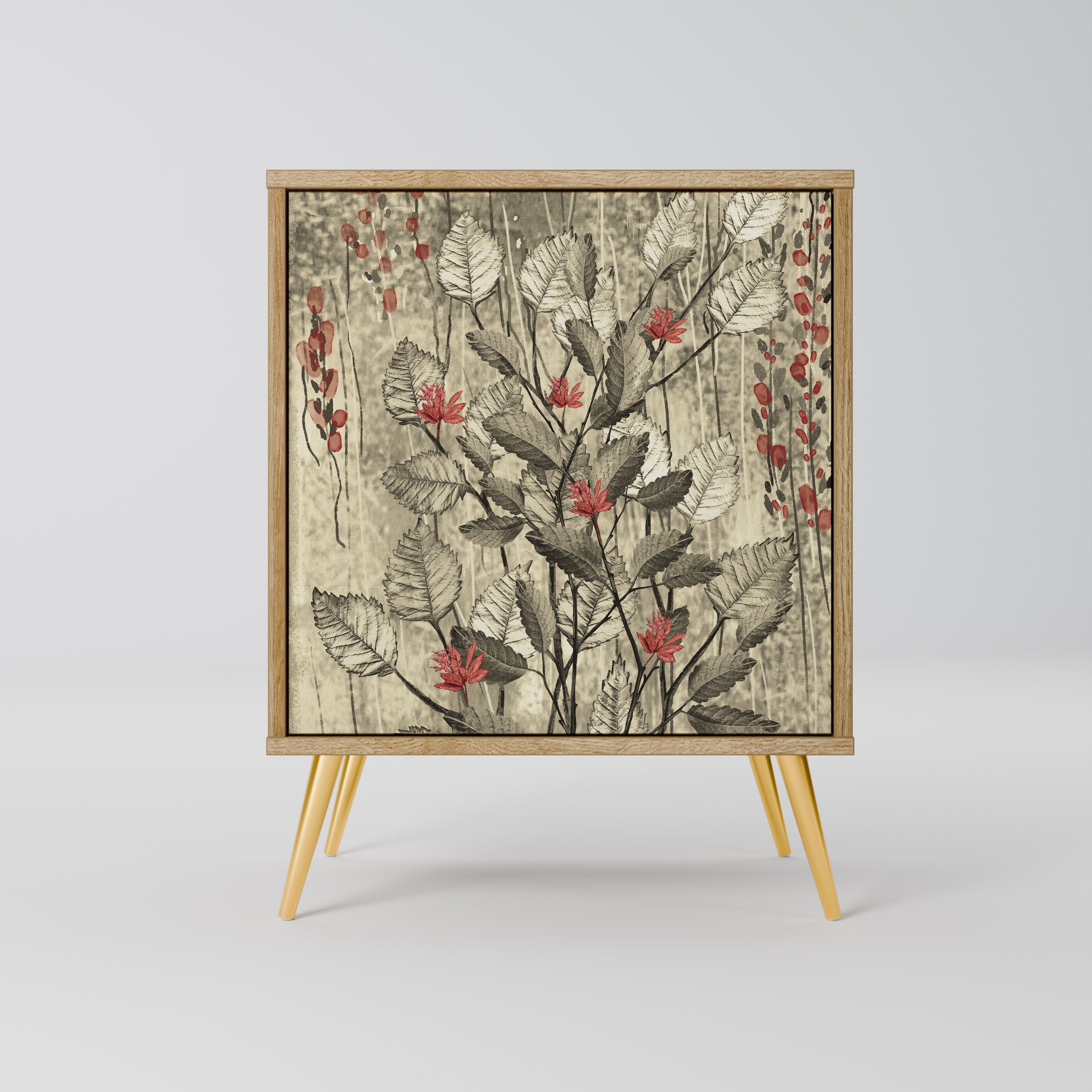 HERBAL GRACE Sideboard mit 1 Tür in Eiche-Optik