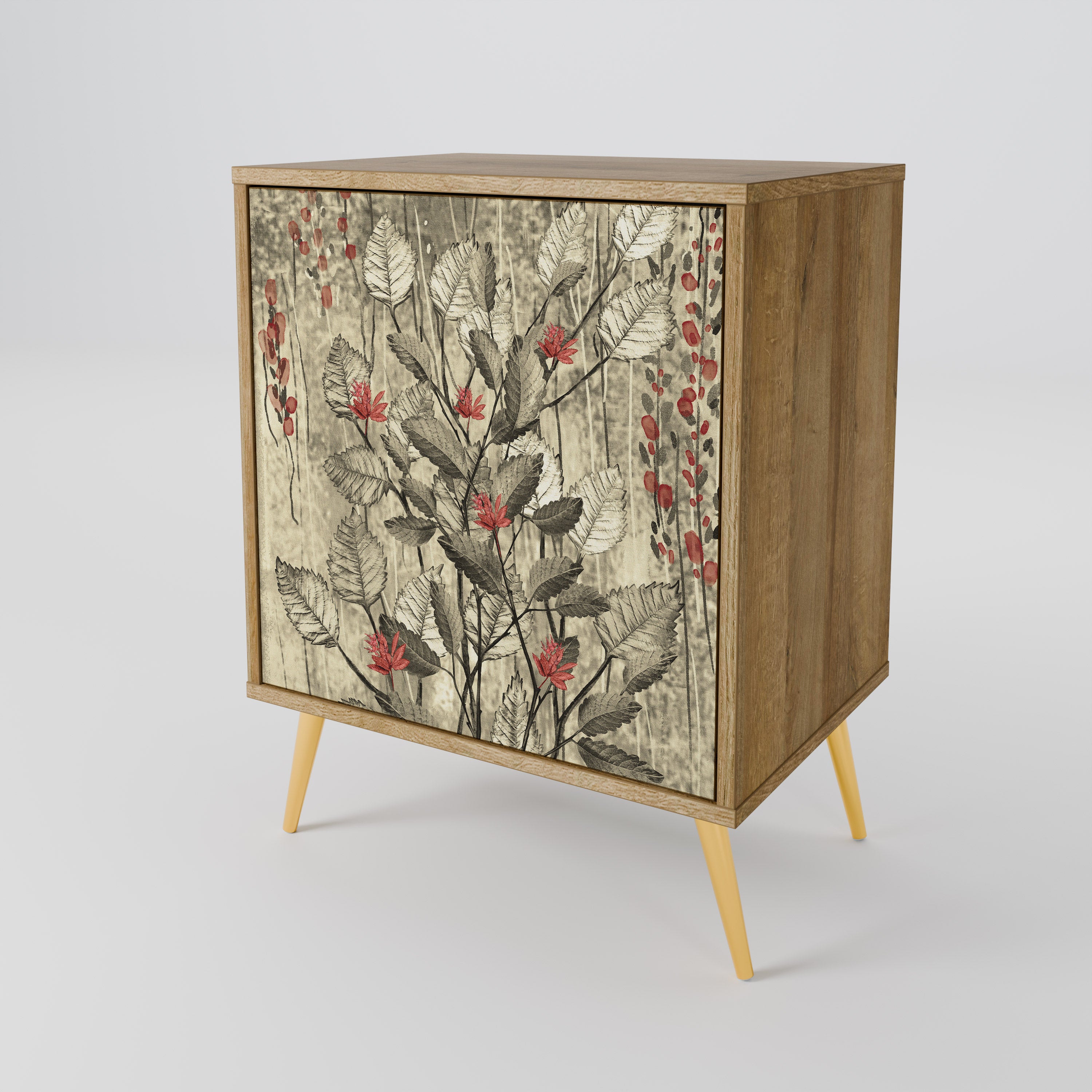 HERBAL GRACE Sideboard mit 1 Tür in Eiche-Optik