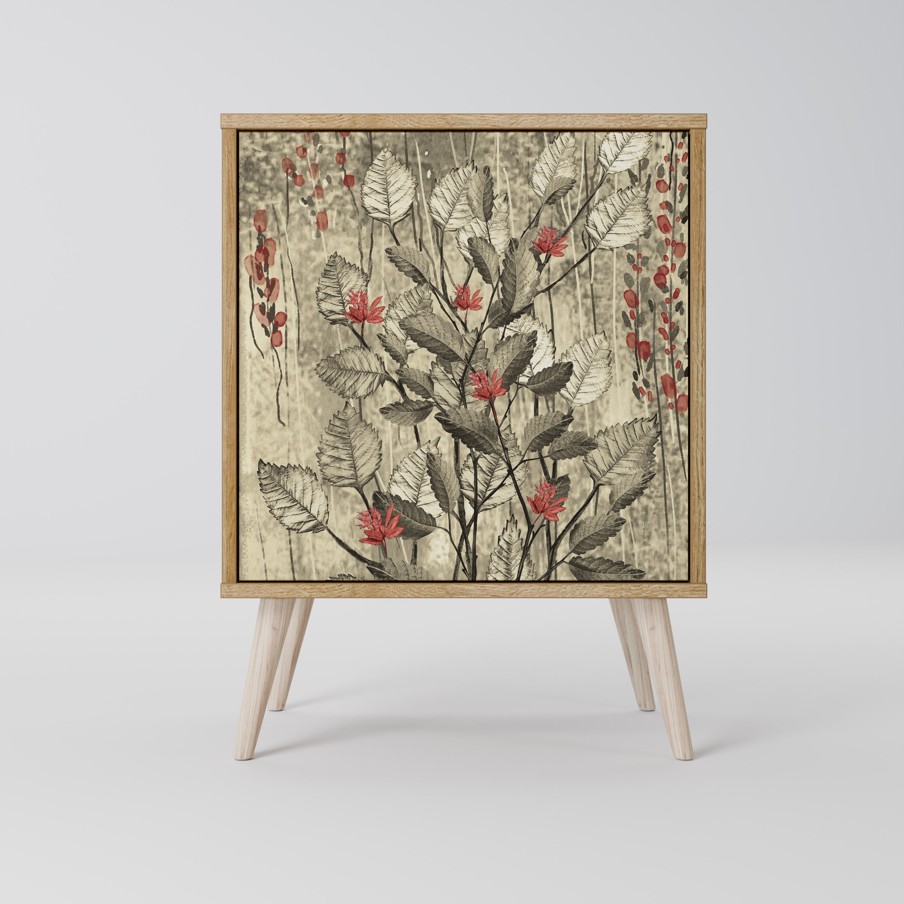 HERBAL GRACE Sideboard mit 1 Tür in Eiche-Optik