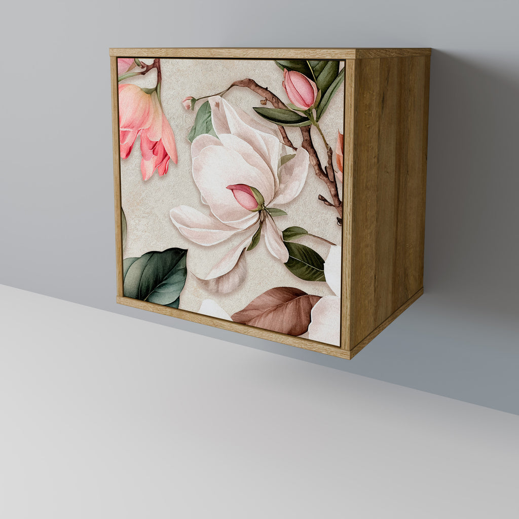FLORAL GRACE Sideboard mit 1 Tür in Eiche-Optik