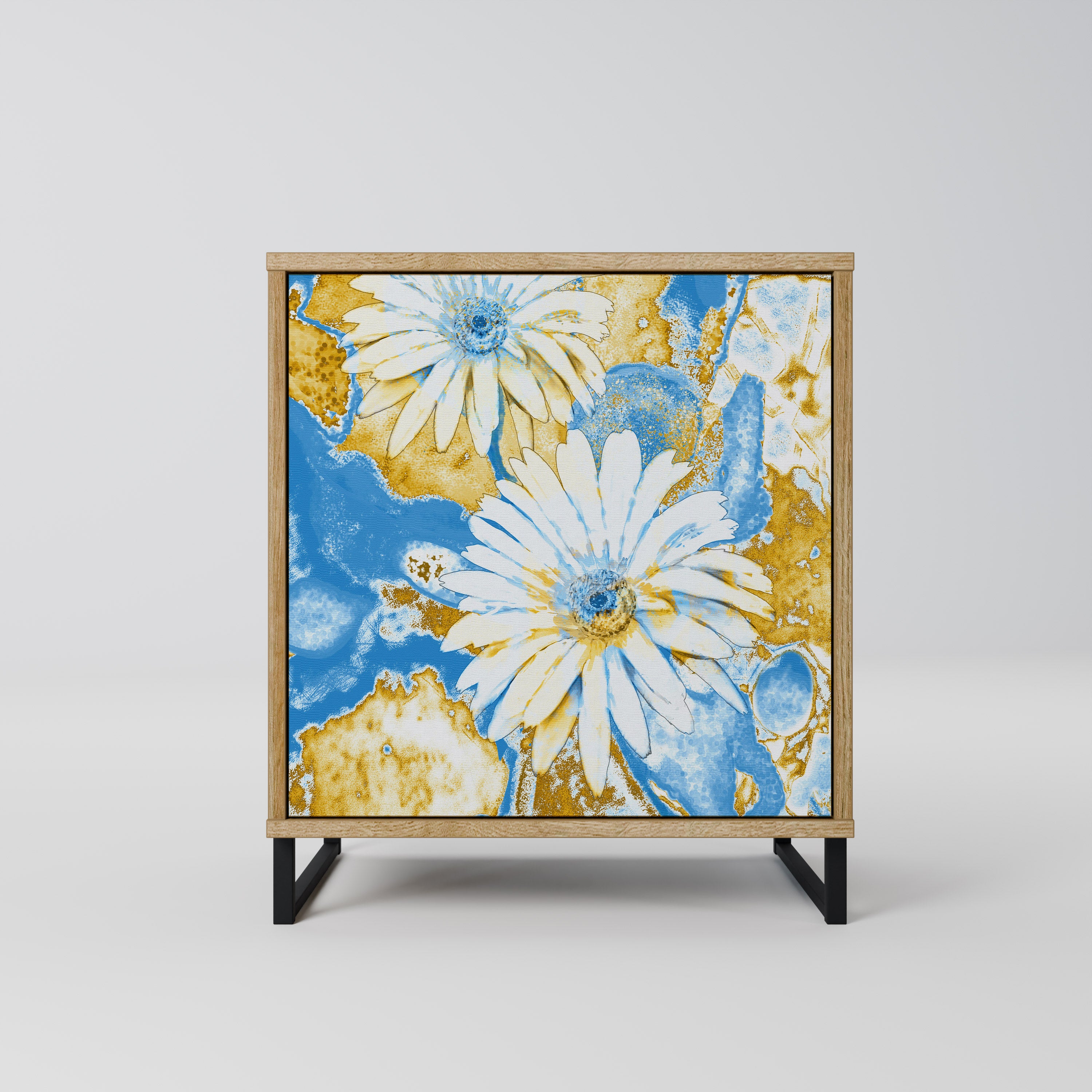 DAISY LUXE Sideboard mit 1 Tür in Eiche-Optik