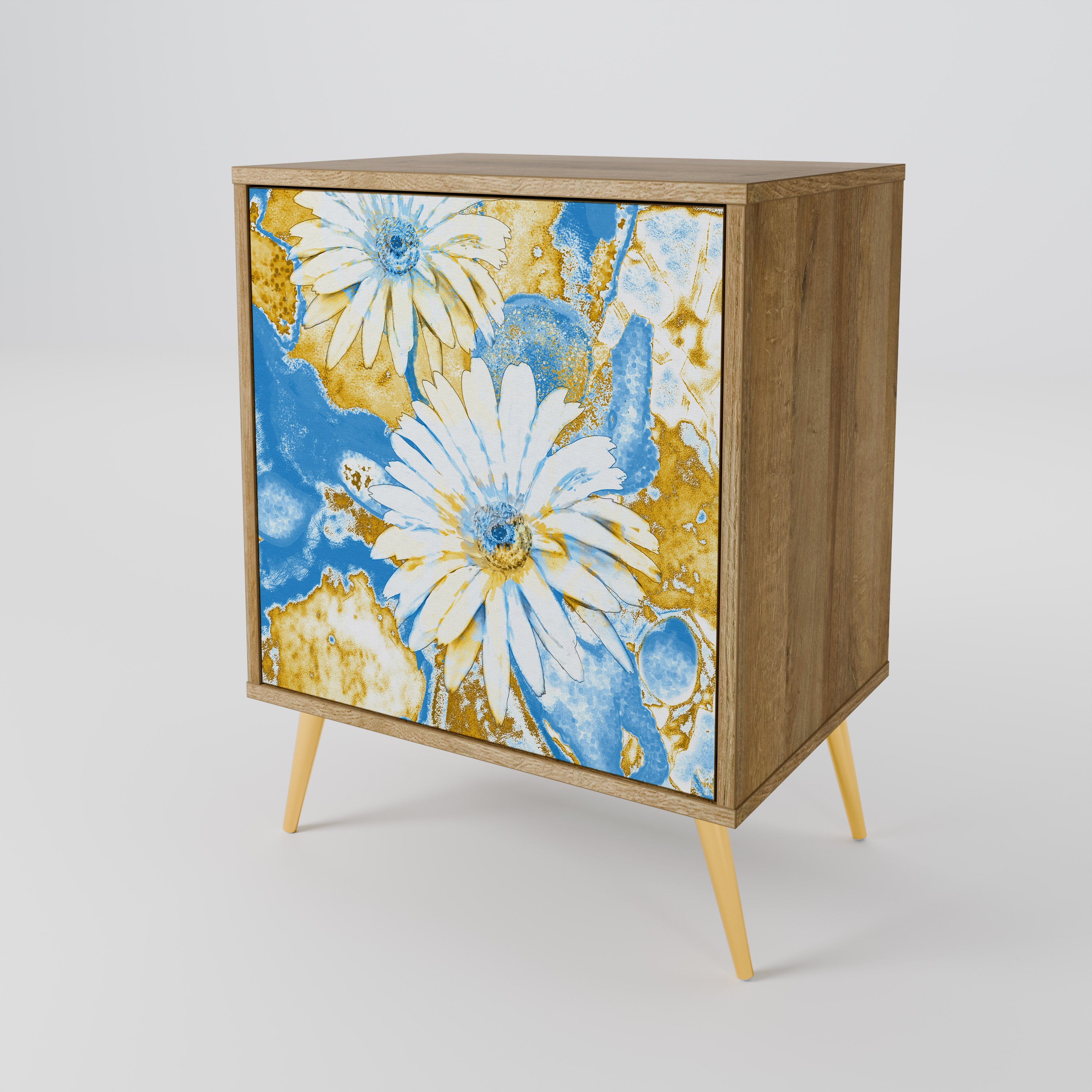 DAISY LUXE Sideboard mit 1 Tür in Eiche-Optik