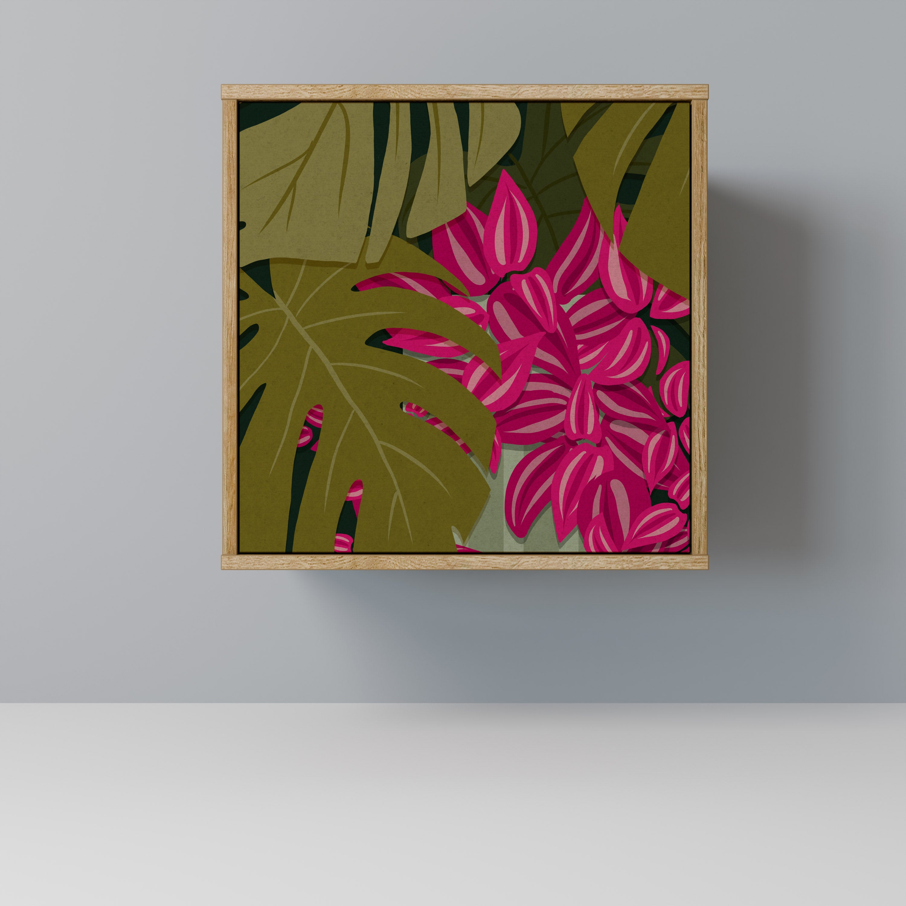 TROPICAL BEAUTY Sideboard mit 1 Tür in Eiche-Optik