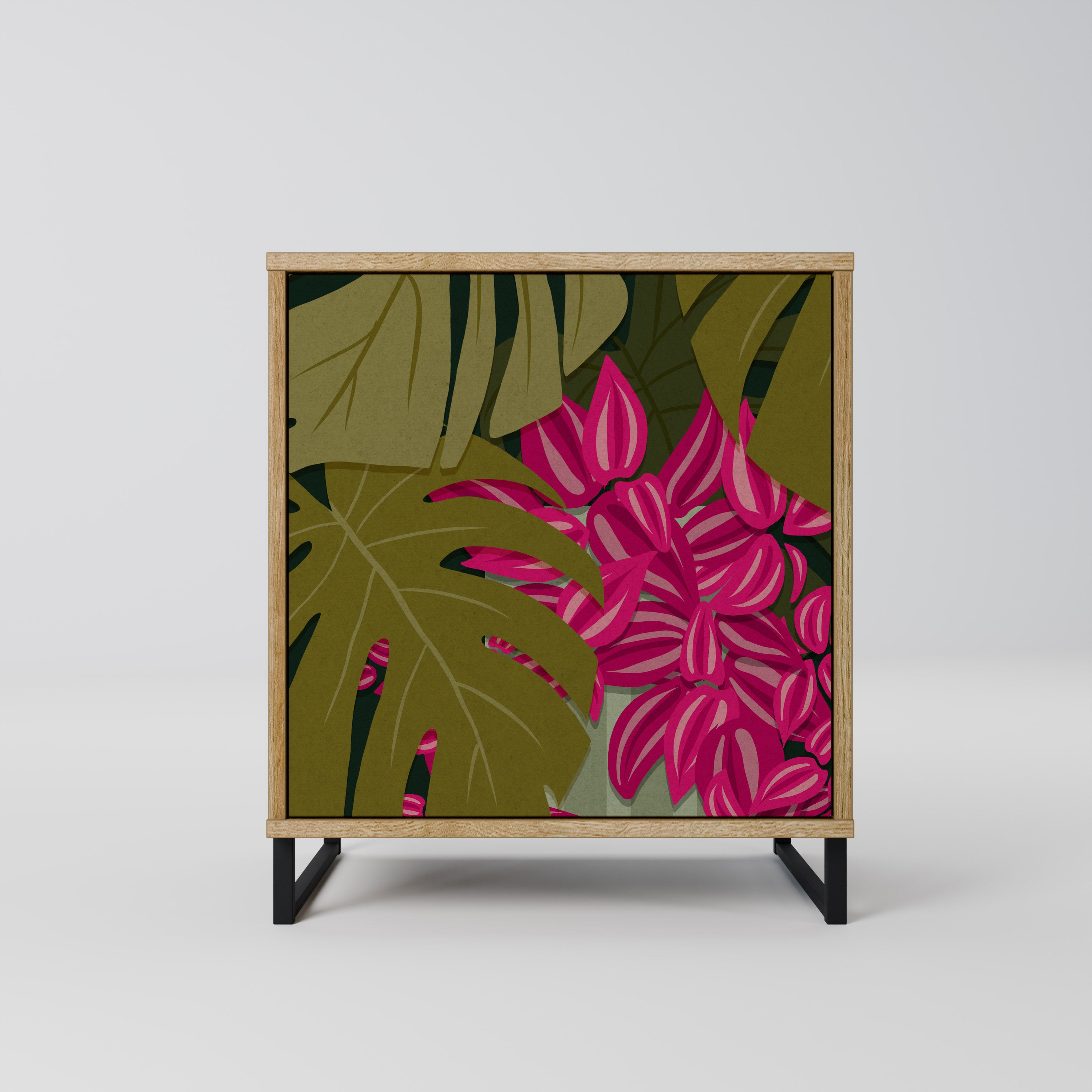 TROPICAL BEAUTY Sideboard mit 1 Tür in Eiche-Optik