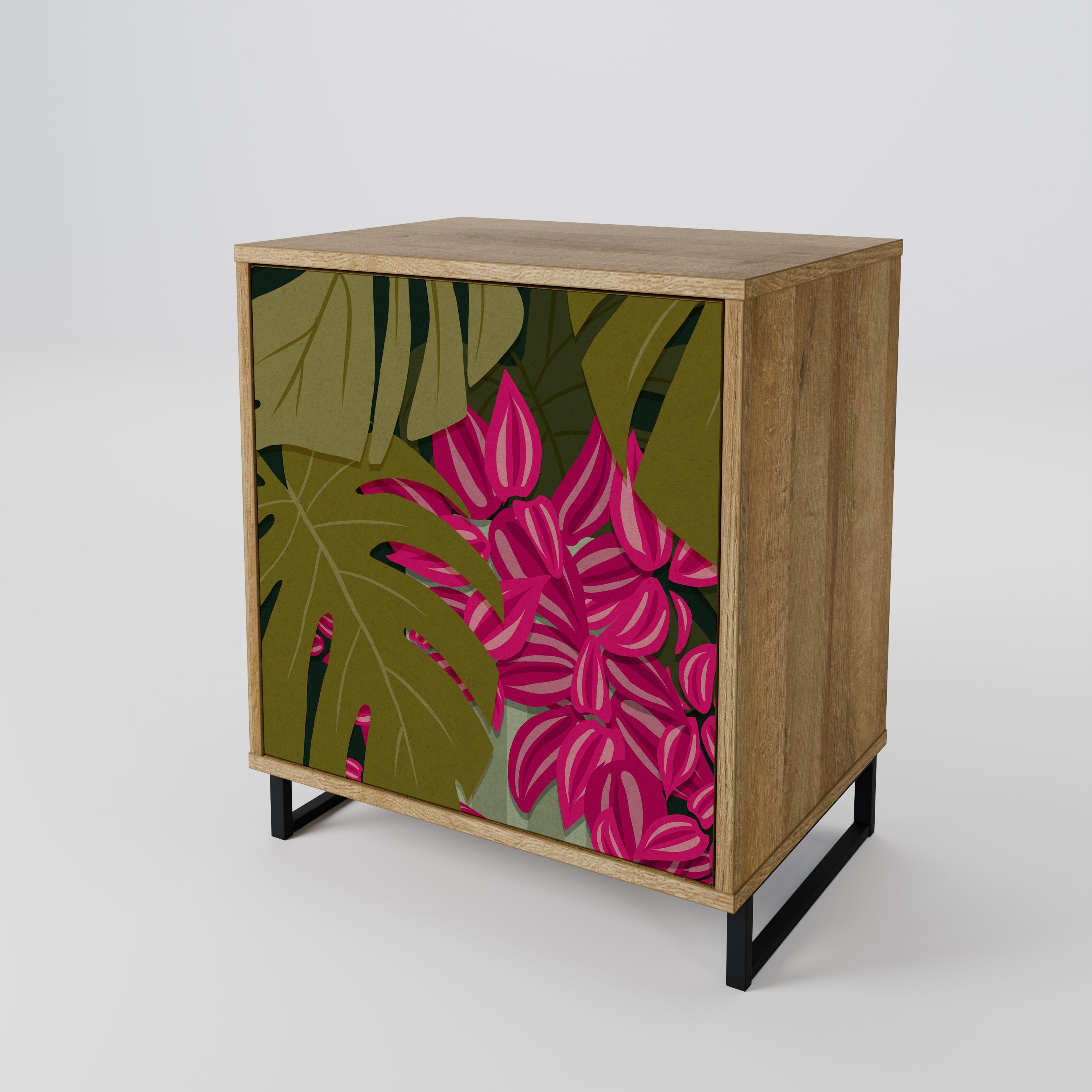 TROPICAL BEAUTY Sideboard mit 1 Tür in Eiche-Optik