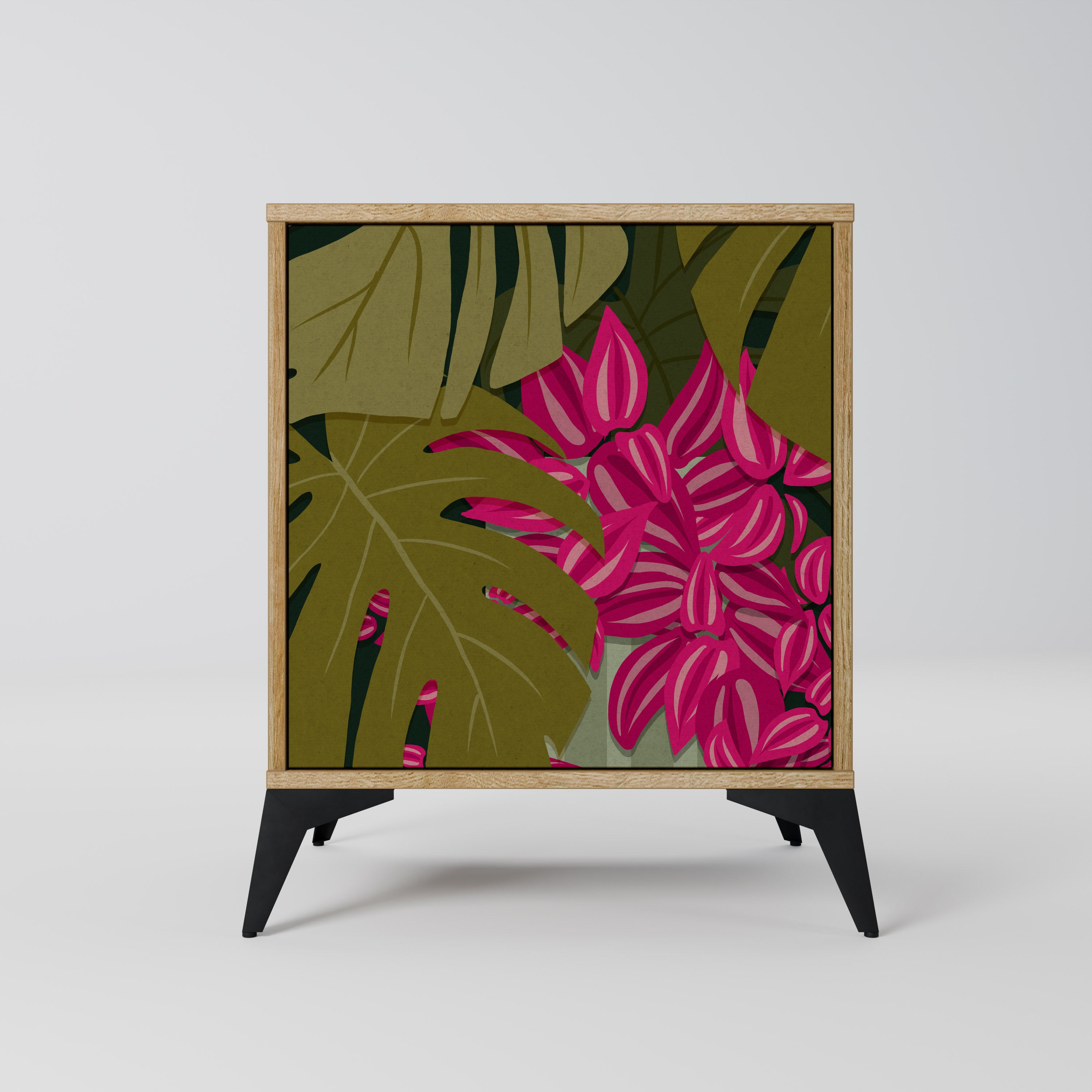 TROPICAL BEAUTY Sideboard mit 1 Tür in Eiche-Optik
