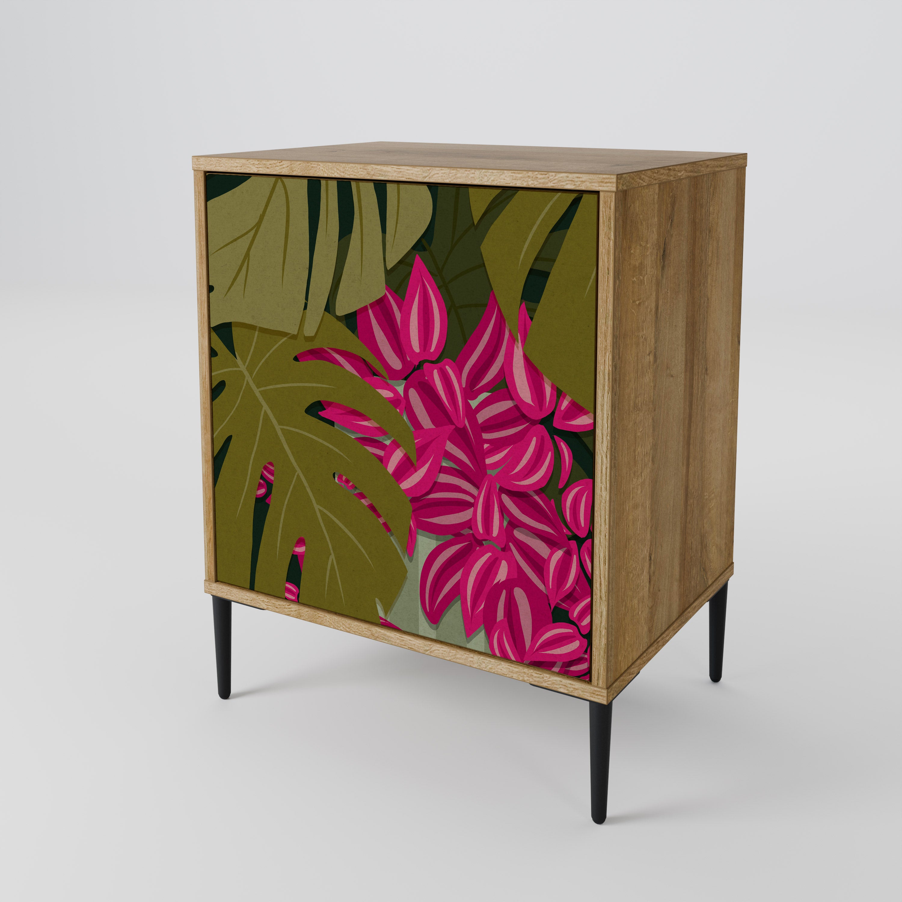 TROPICAL BEAUTY Sideboard mit 1 Tür in Eiche-Optik