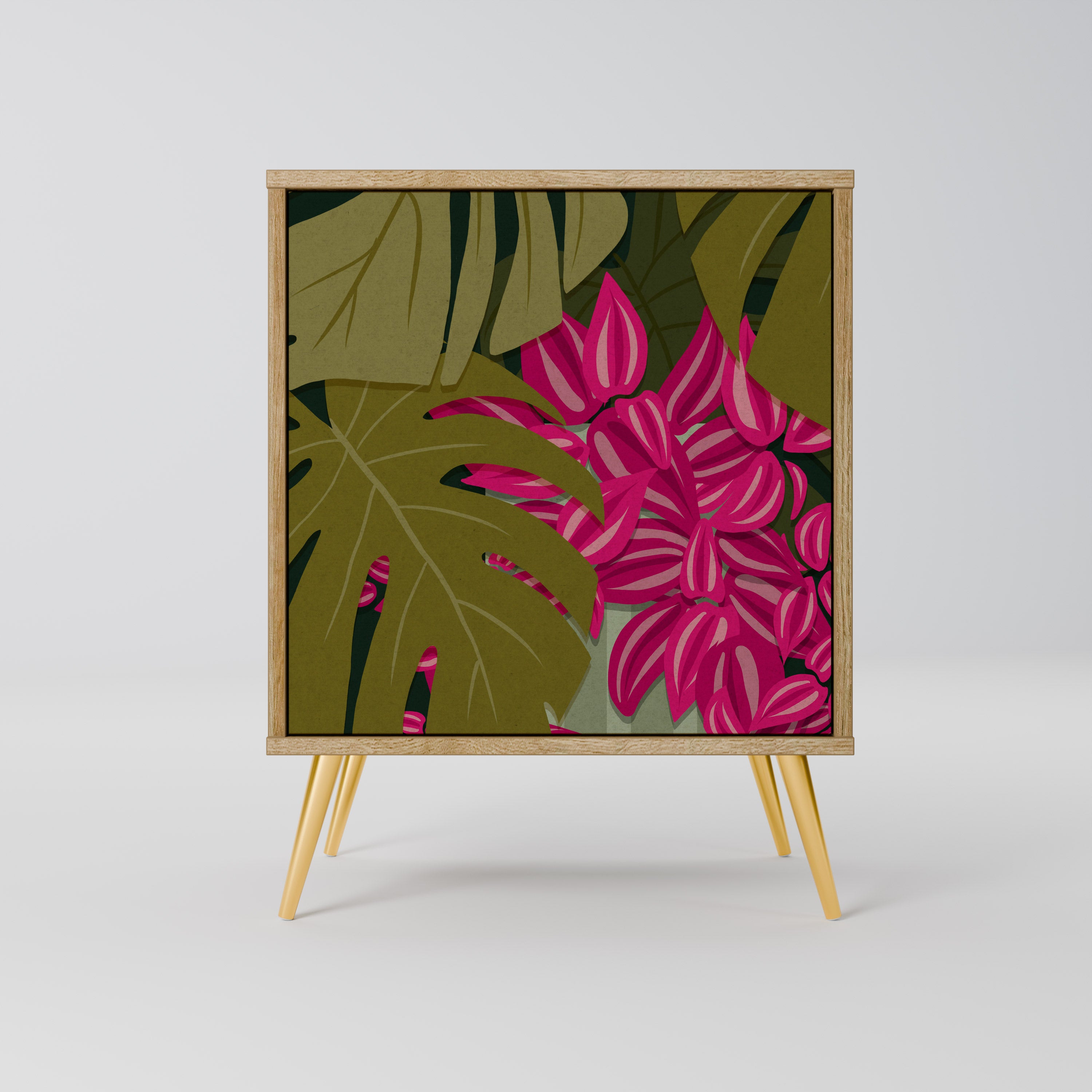 TROPICAL BEAUTY Sideboard mit 1 Tür in Eiche-Optik