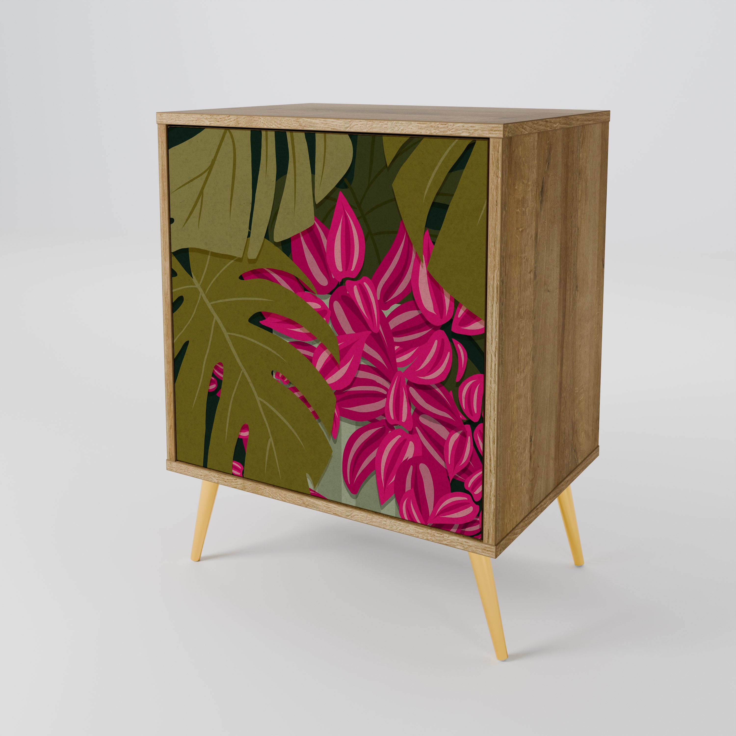 TROPICAL BEAUTY Sideboard mit 1 Tür in Eiche-Optik
