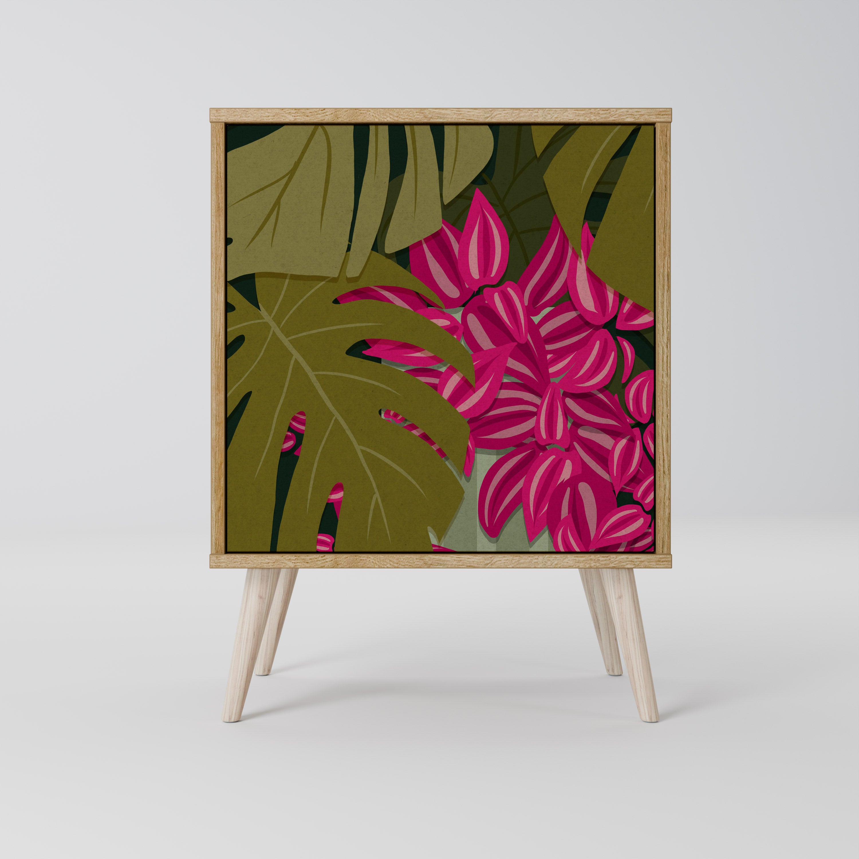 TROPICAL BEAUTY Sideboard mit 1 Tür in Eiche-Optik