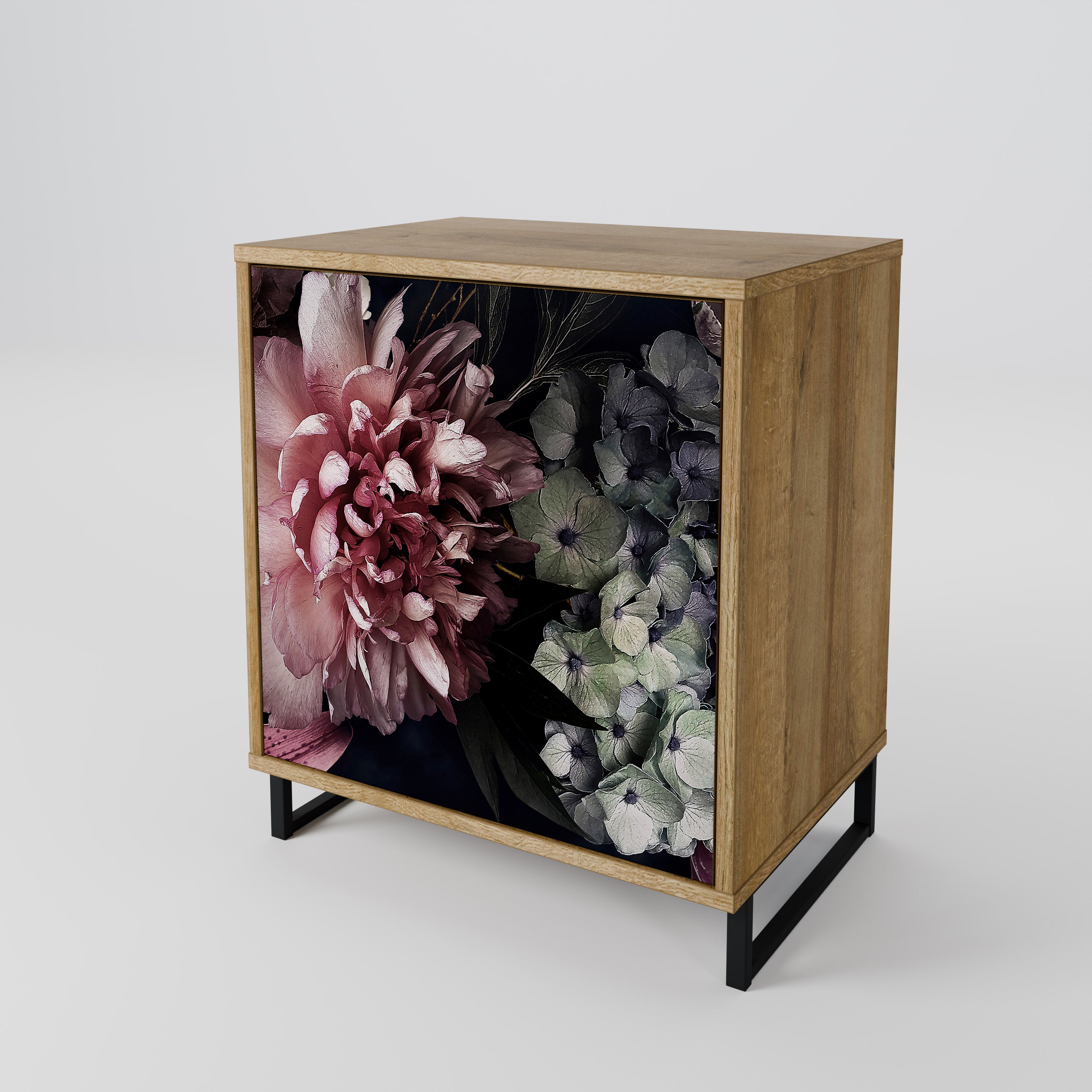 PURE BLOSSOM Sideboard mit 1 Tür in Eiche-Optik