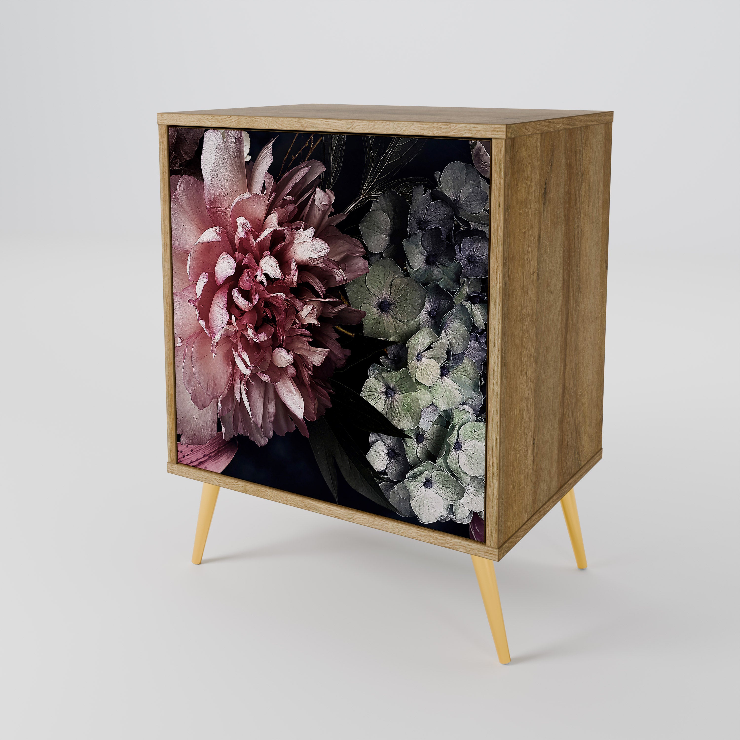 PURE BLOSSOM Sideboard mit 1 Tür in Eiche-Optik