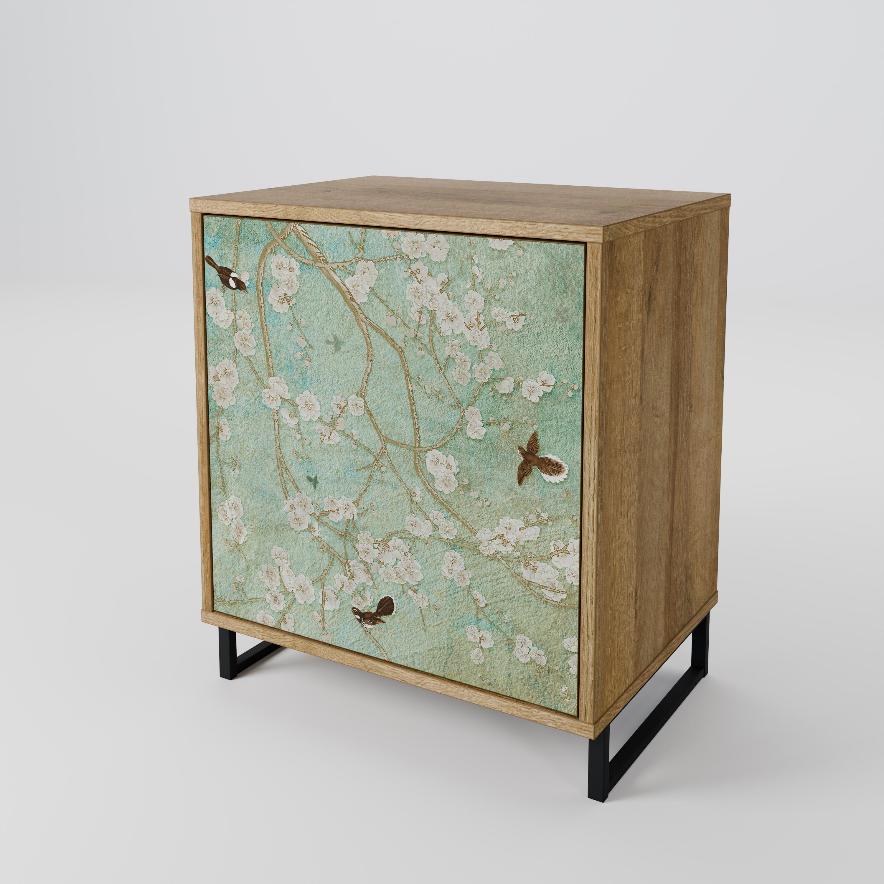 BLOOMING CHARM Sideboard mit 1 Tür in Eiche-Optik