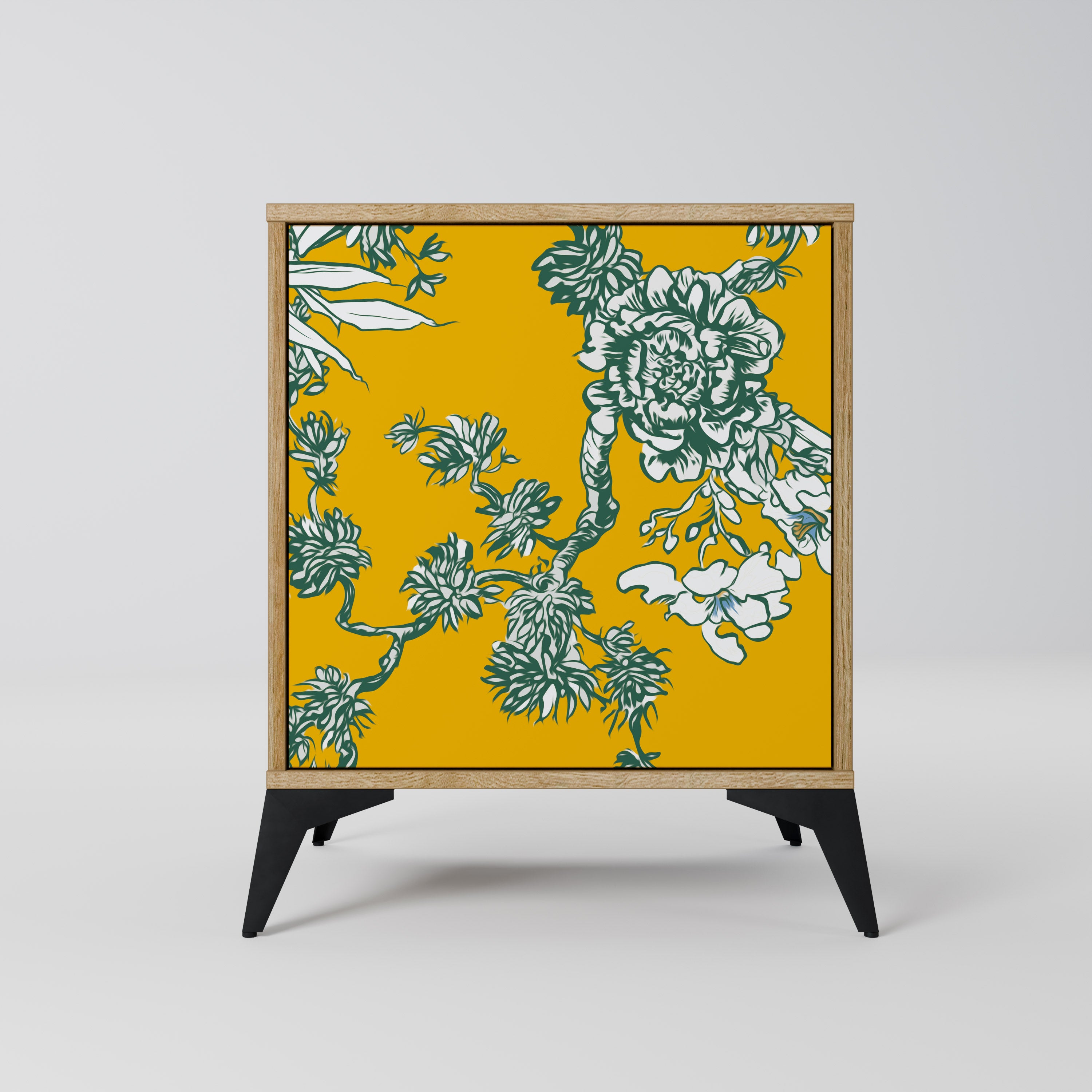 YELLOW CHINOISERIE Sideboard mit 1 Tür in Eiche-Optik