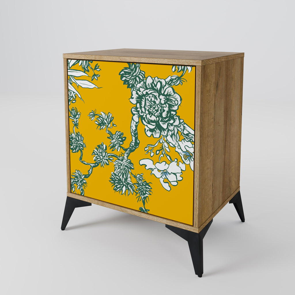 YELLOW CHINOISERIE Sideboard mit 1 Tür in Eiche-Optik