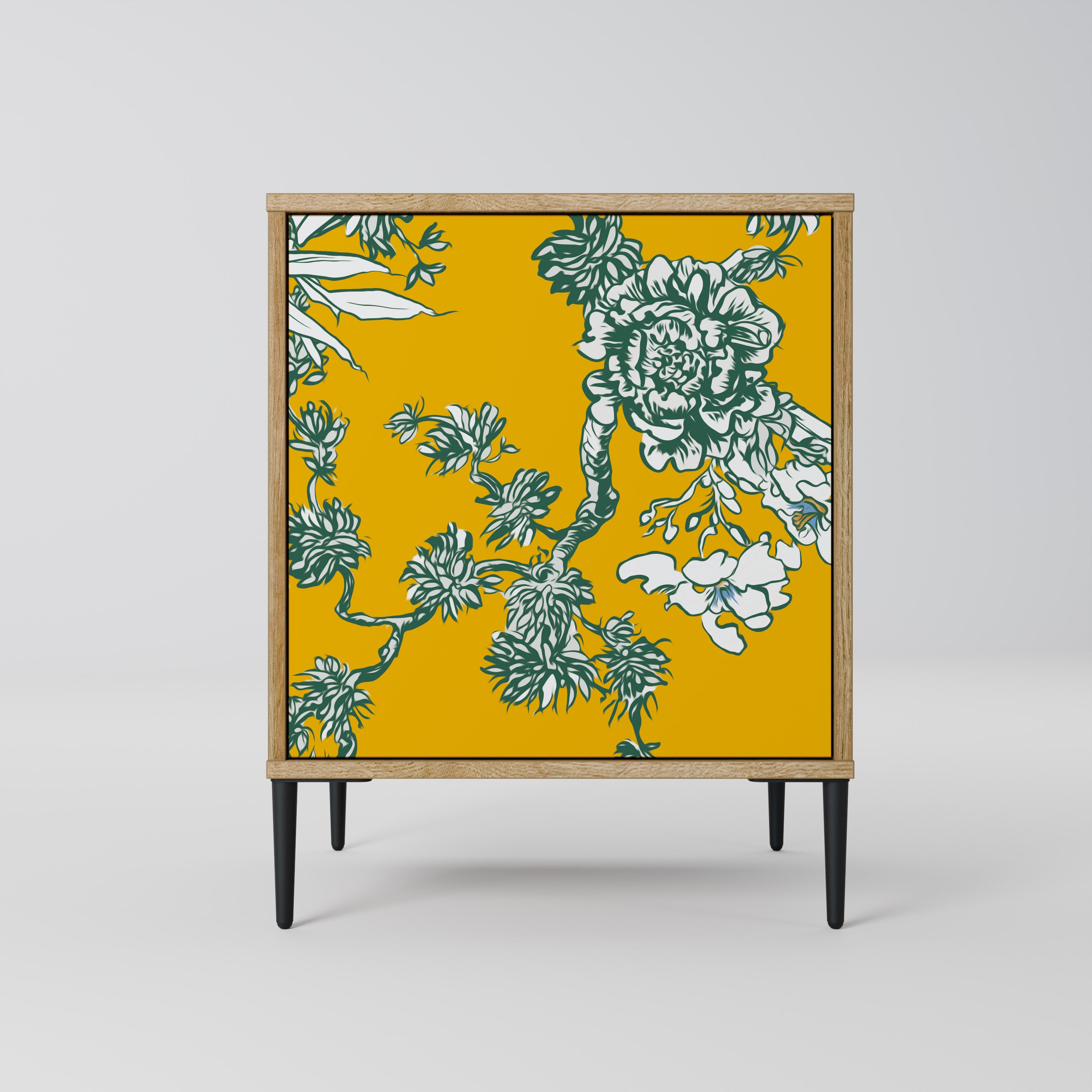 YELLOW CHINOISERIE Sideboard mit 1 Tür in Eiche-Optik