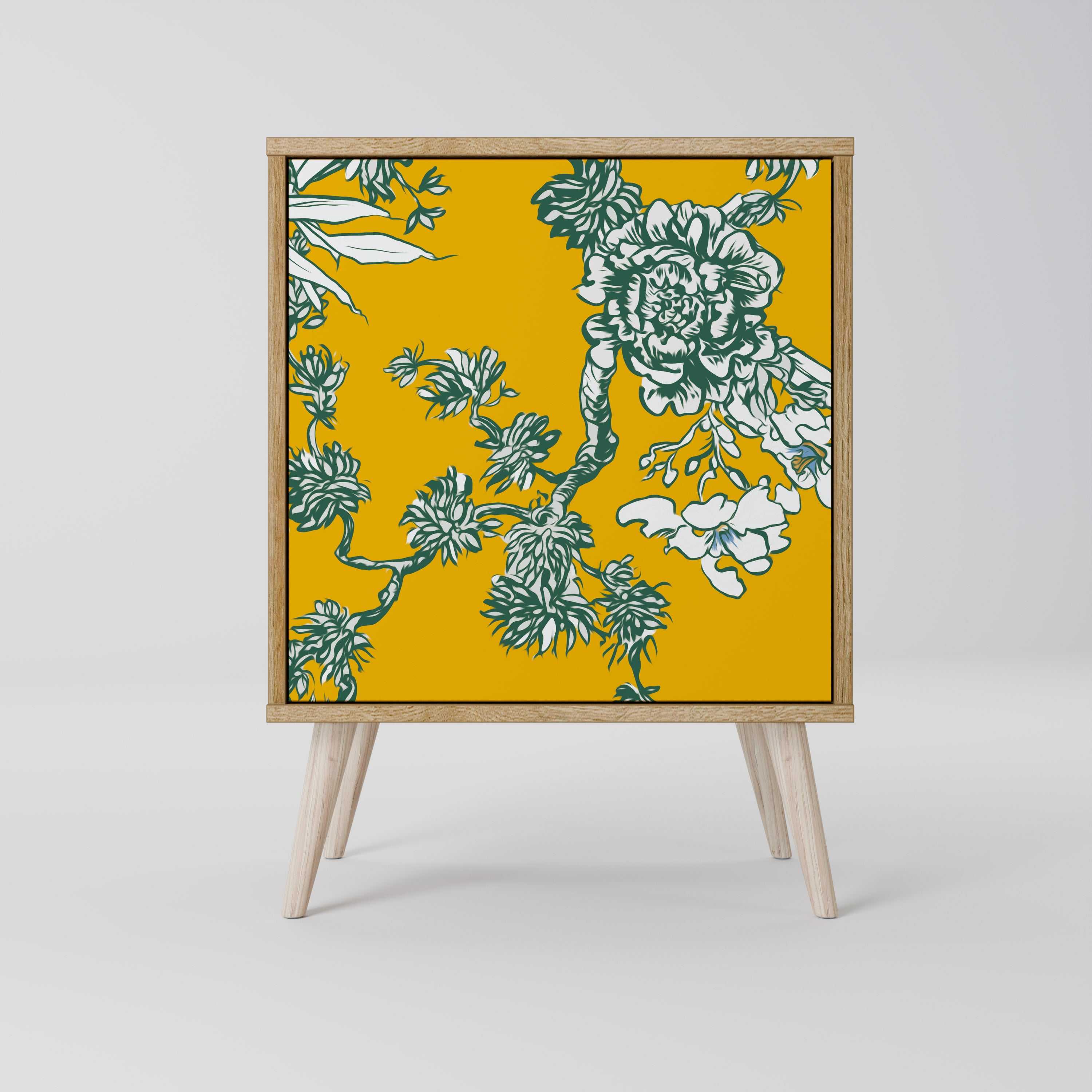 YELLOW CHINOISERIE Sideboard mit 1 Tür in Eiche-Optik