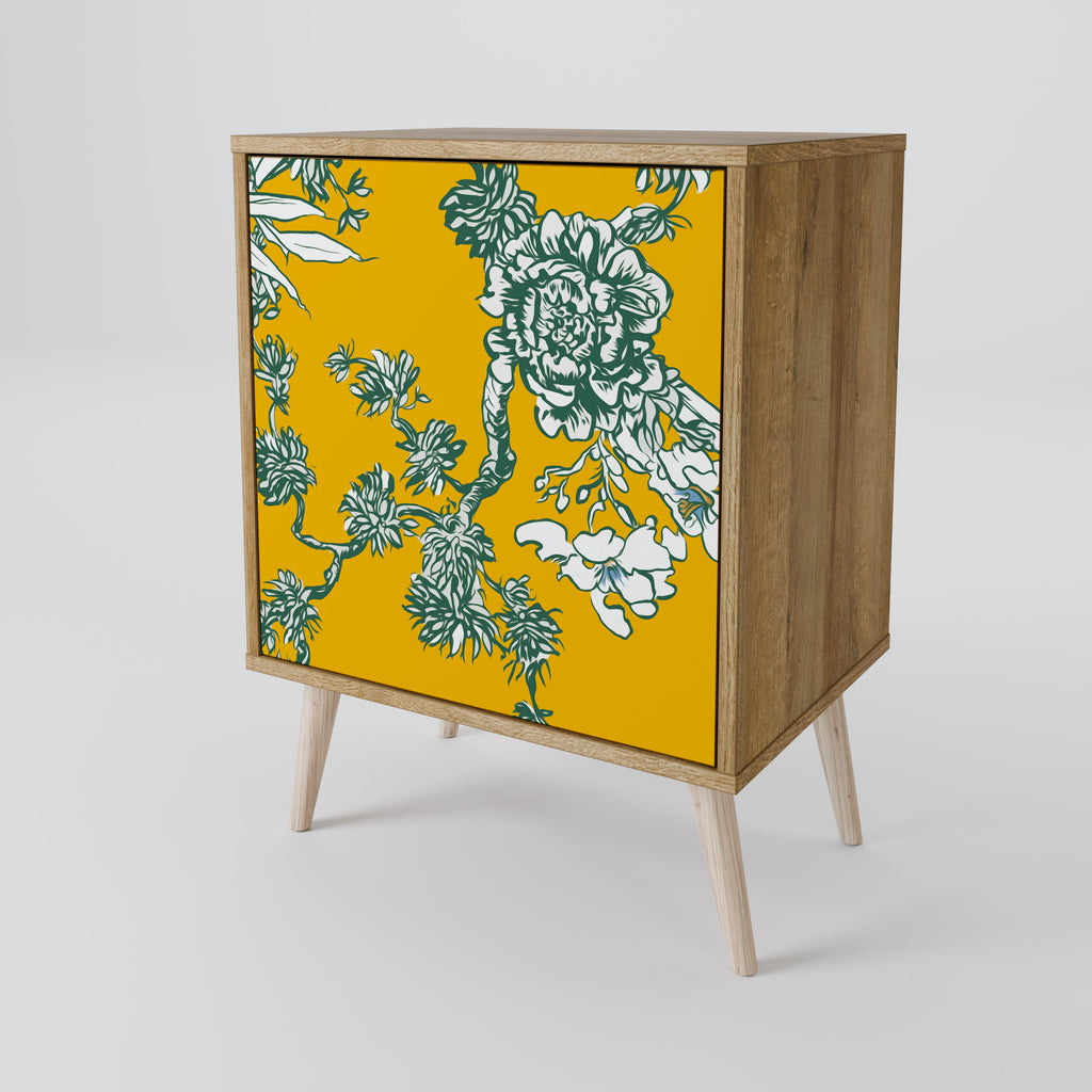 YELLOW CHINOISERIE Sideboard mit 1 Tür in Eiche-Optik