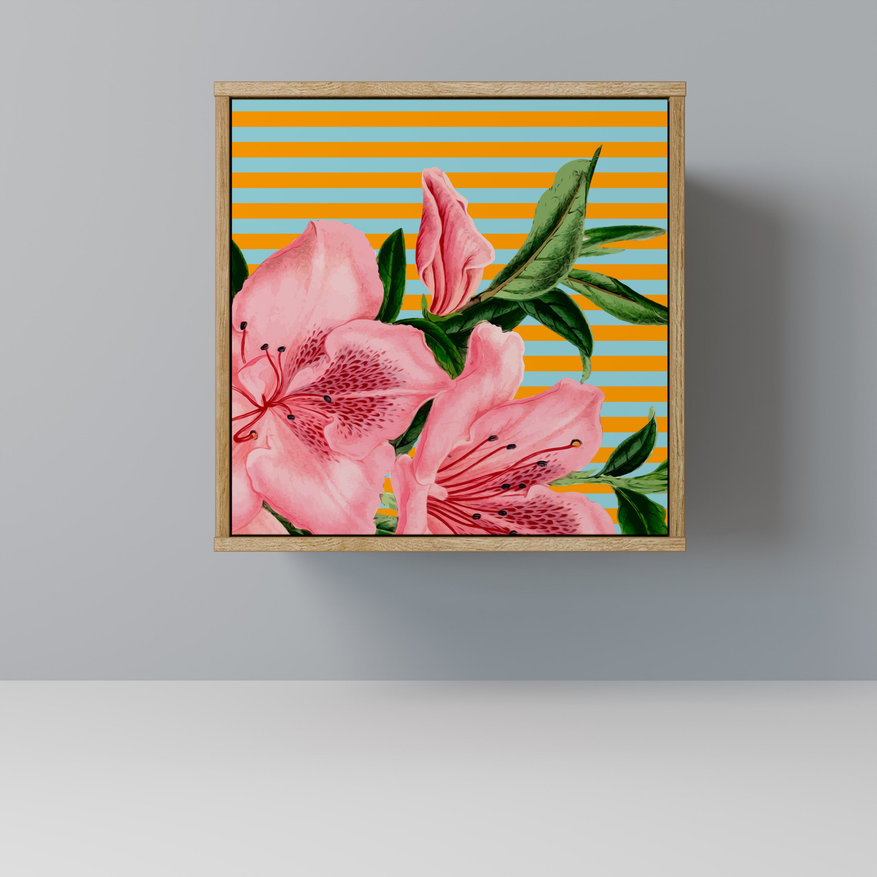 FRAGILE BEAUTY Sideboard mit 1 Tür in Eiche-Optik