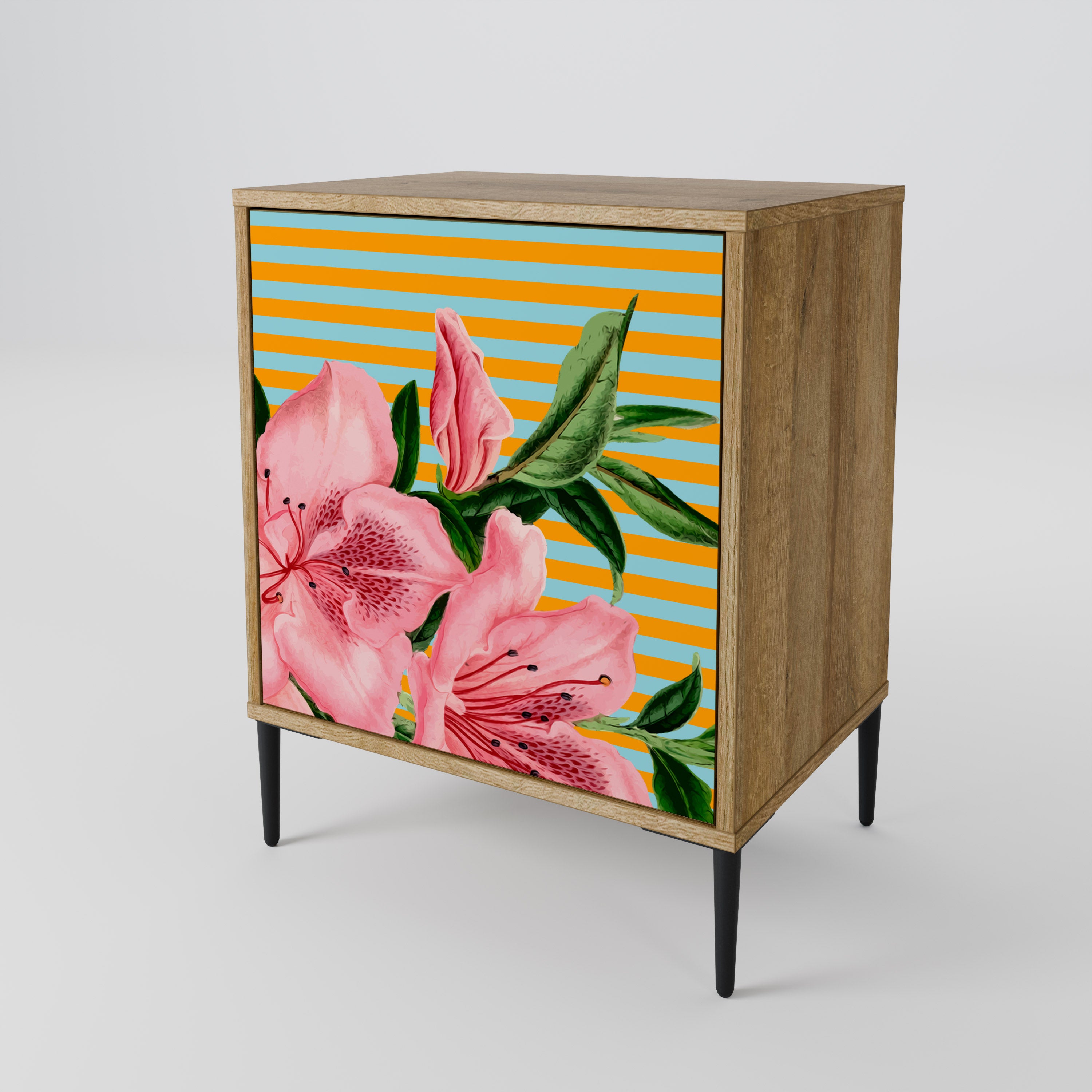 FRAGILE BEAUTY Sideboard mit 1 Tür in Eiche-Optik