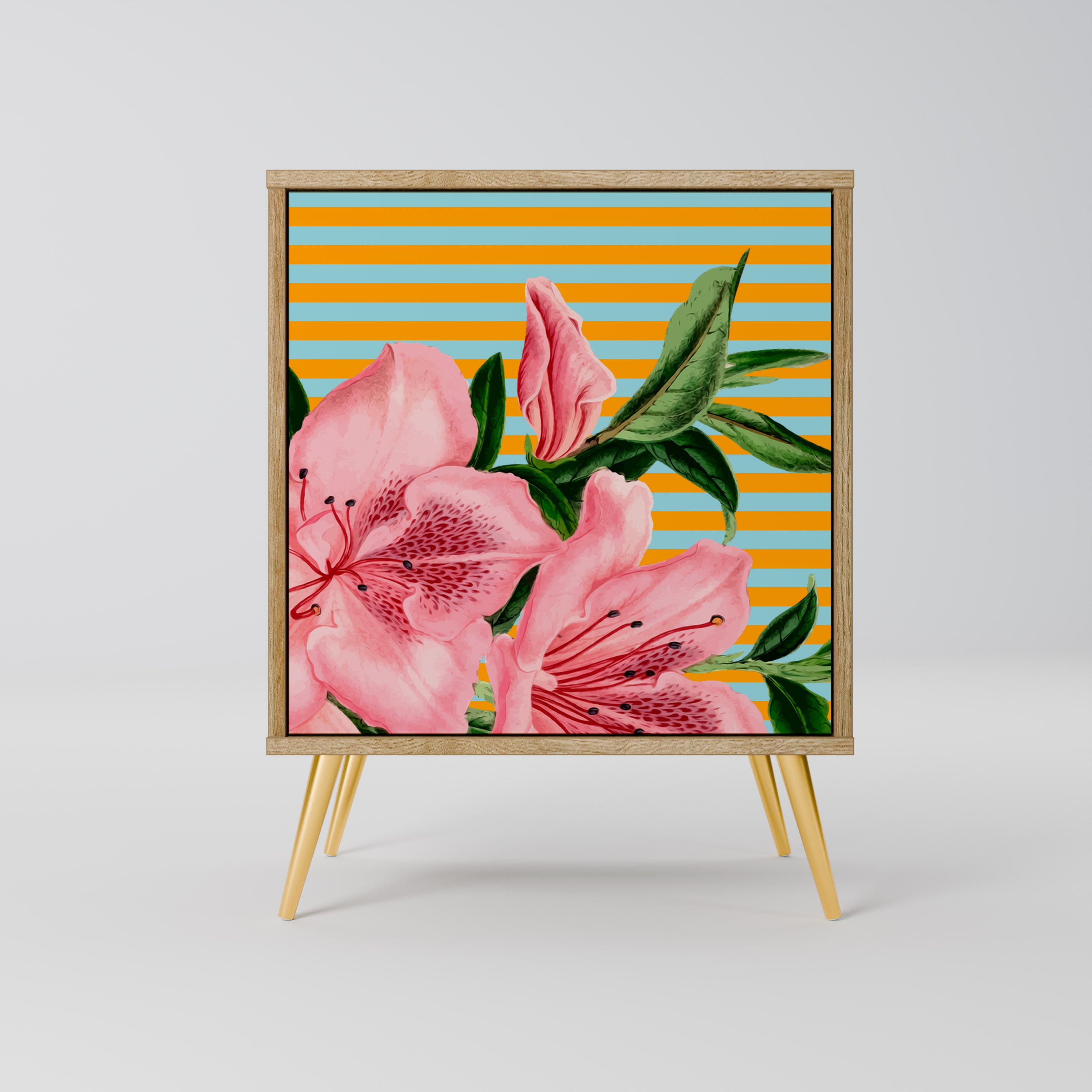 FRAGILE BEAUTY Sideboard mit 1 Tür in Eiche-Optik